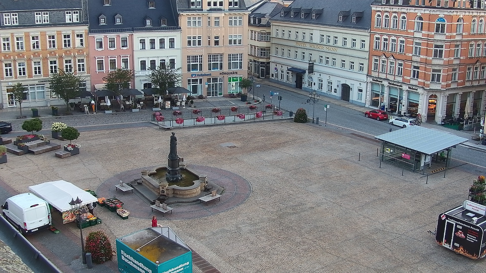 Archived image Webcam Market Square of Annaberg-Buchholz