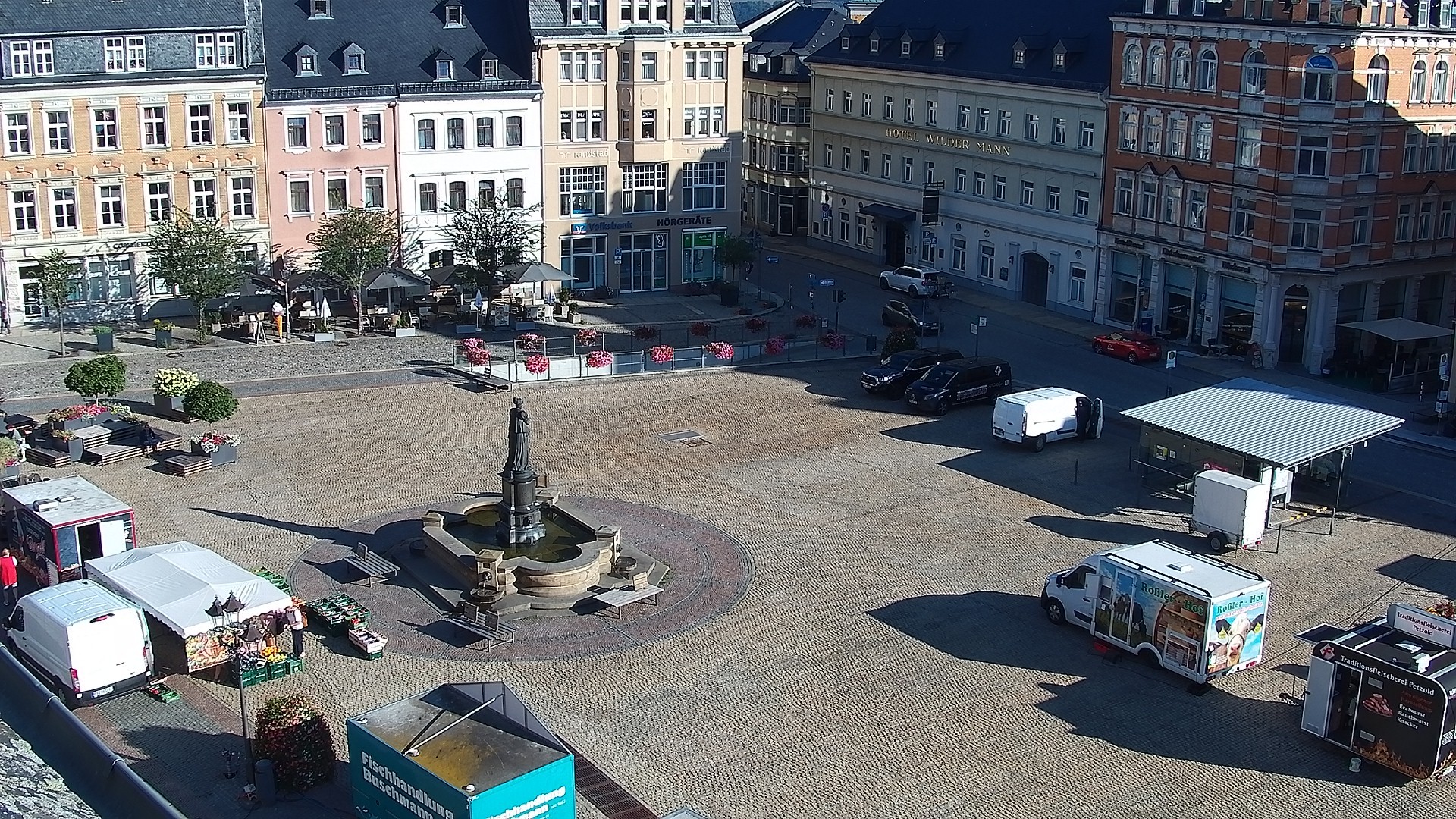 Archived image Webcam Market Square of Annaberg-Buchholz