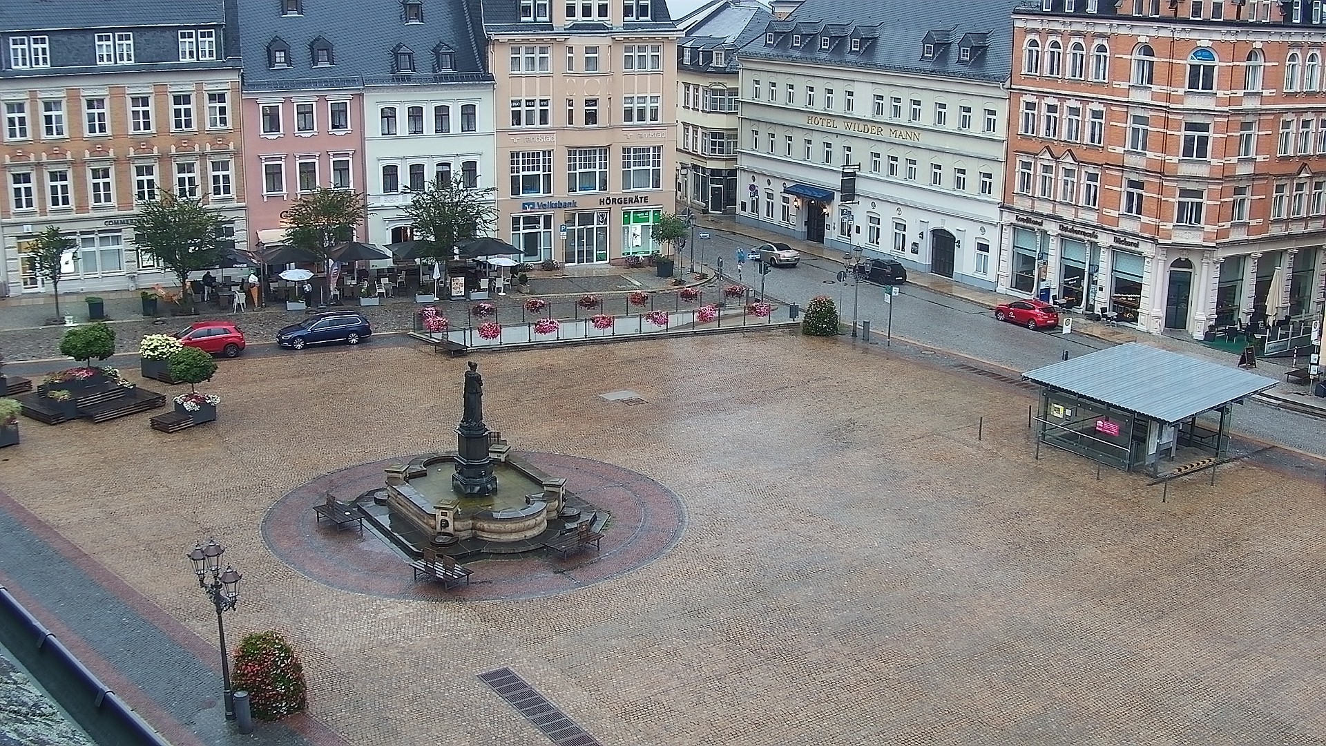 Archived image Webcam Market Square of Annaberg-Buchholz