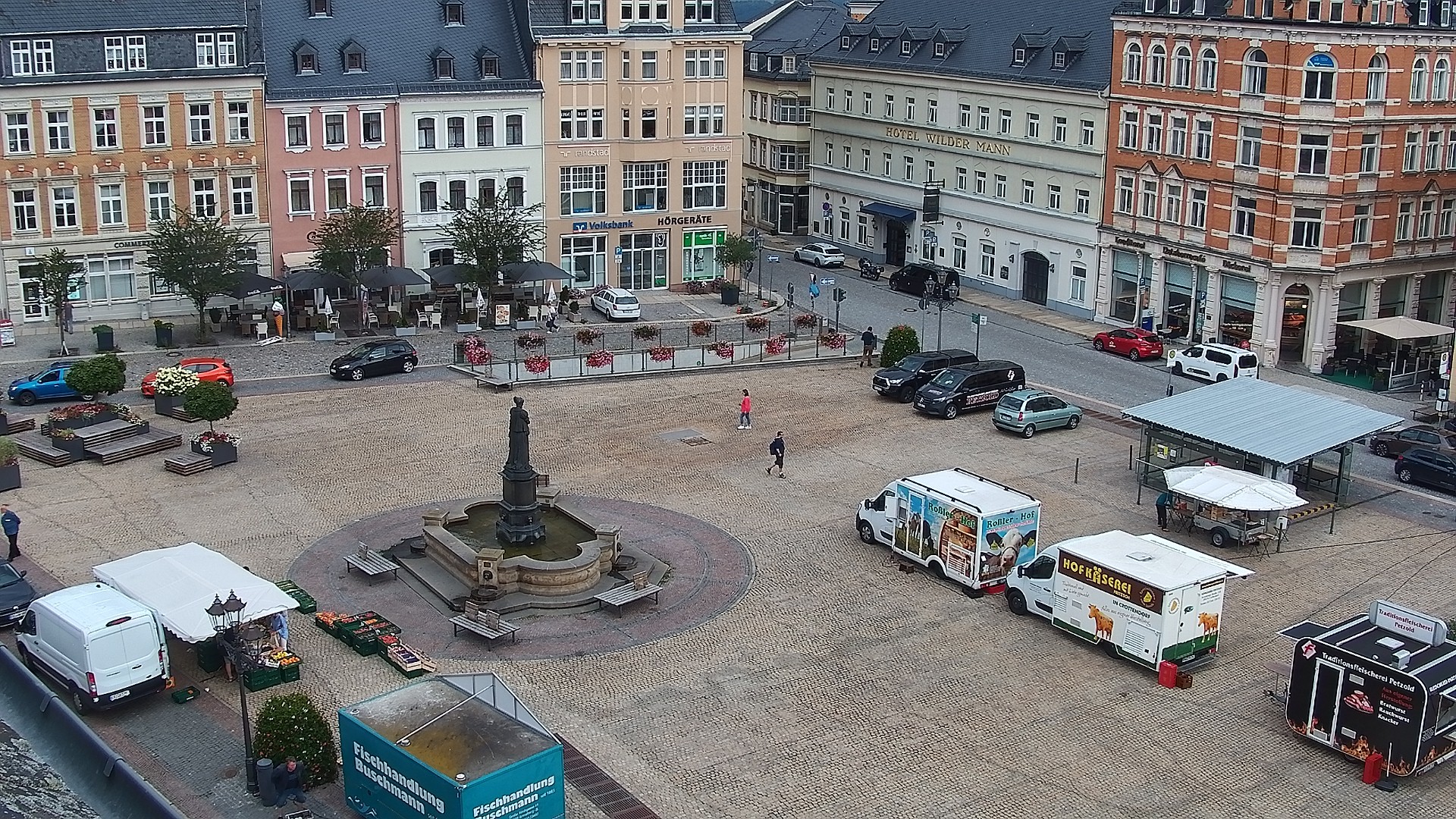 Archived image Webcam Market Square of Annaberg-Buchholz