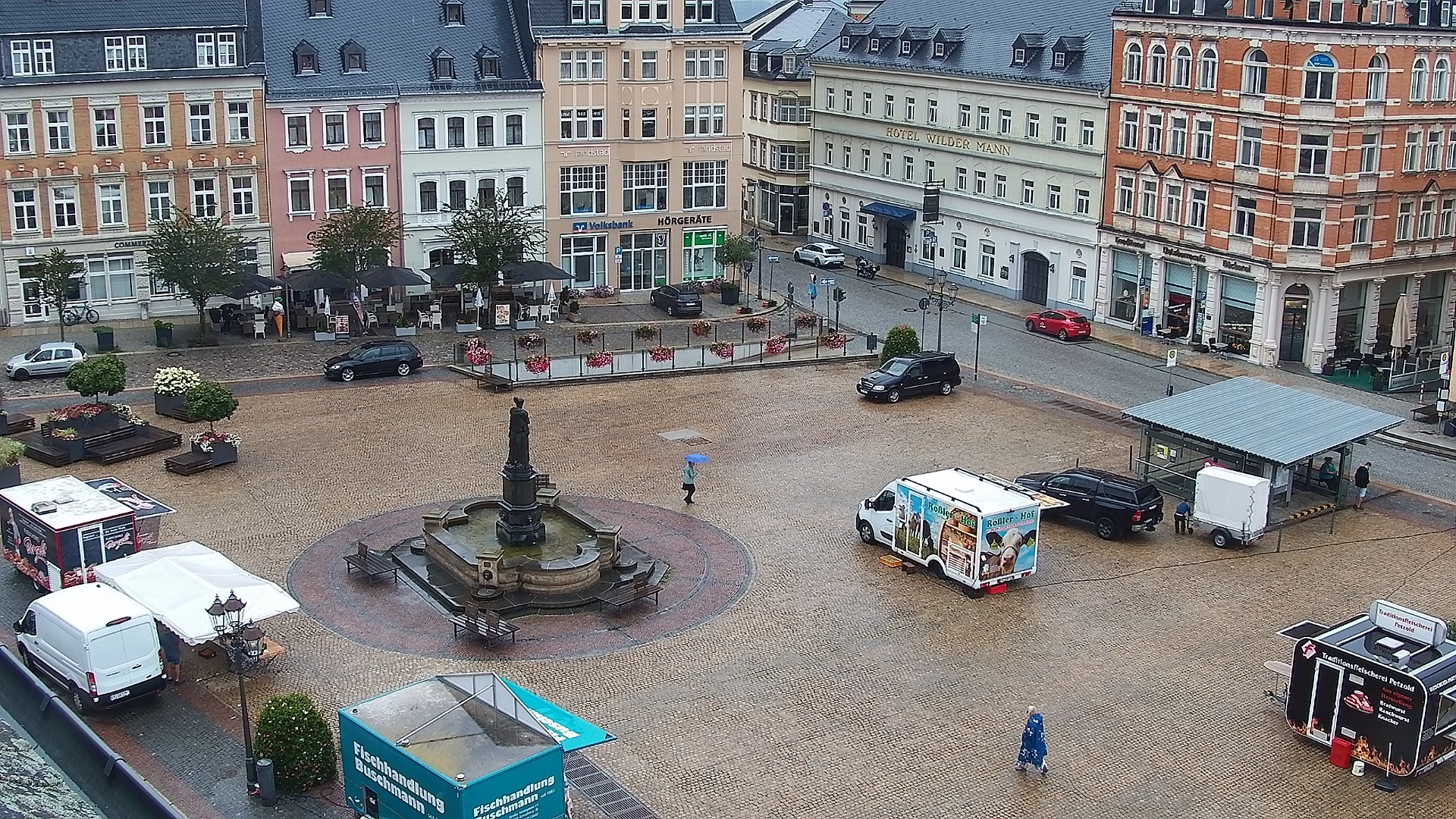 Archived image Webcam Market Square of Annaberg-Buchholz