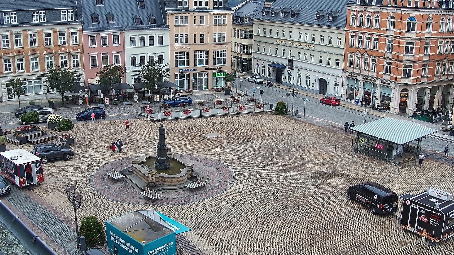 Archived image Webcam Market Square of Annaberg-Buchholz