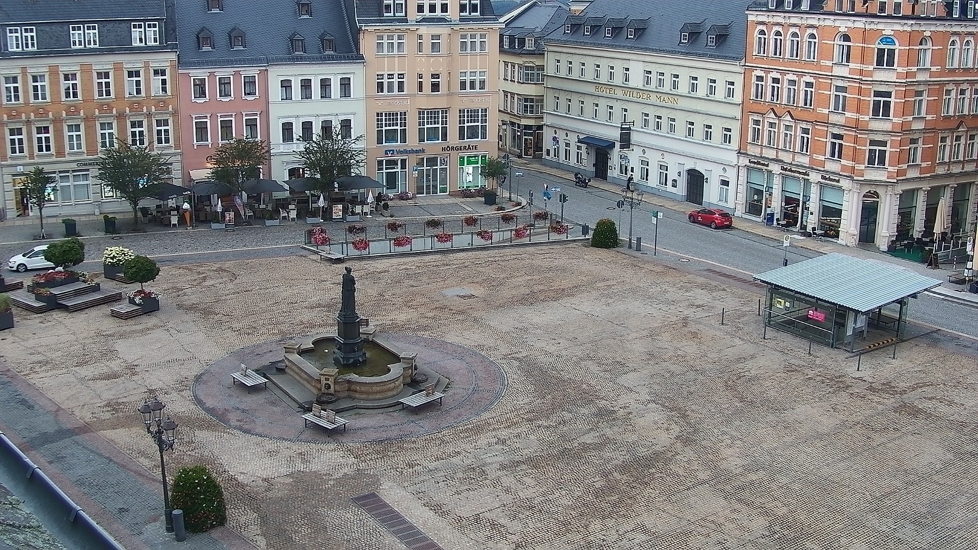 Archived image Webcam Market Square of Annaberg-Buchholz