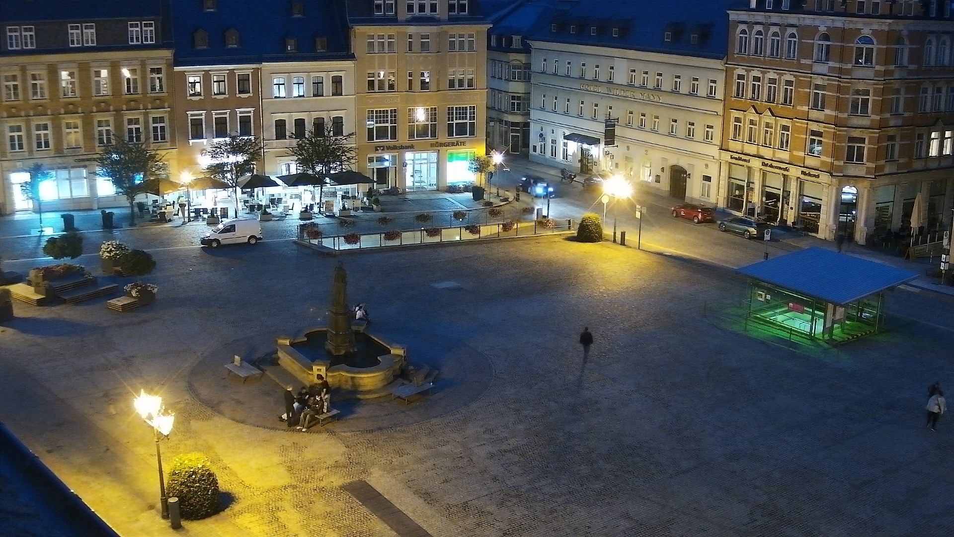Archived image Webcam Market Square of Annaberg-Buchholz