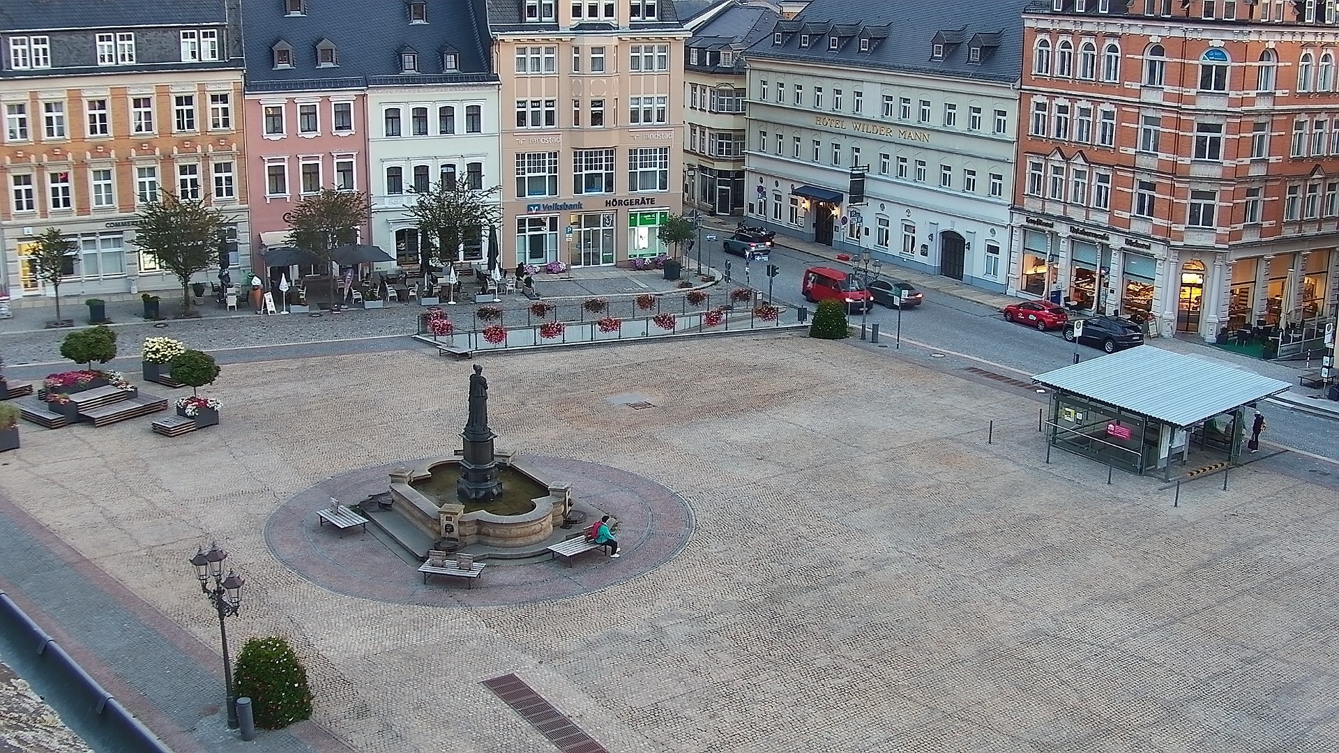 Archiv Foto Webcam Blick auf den Marktplatz Annaberg-Buchholz im Erzgebirge