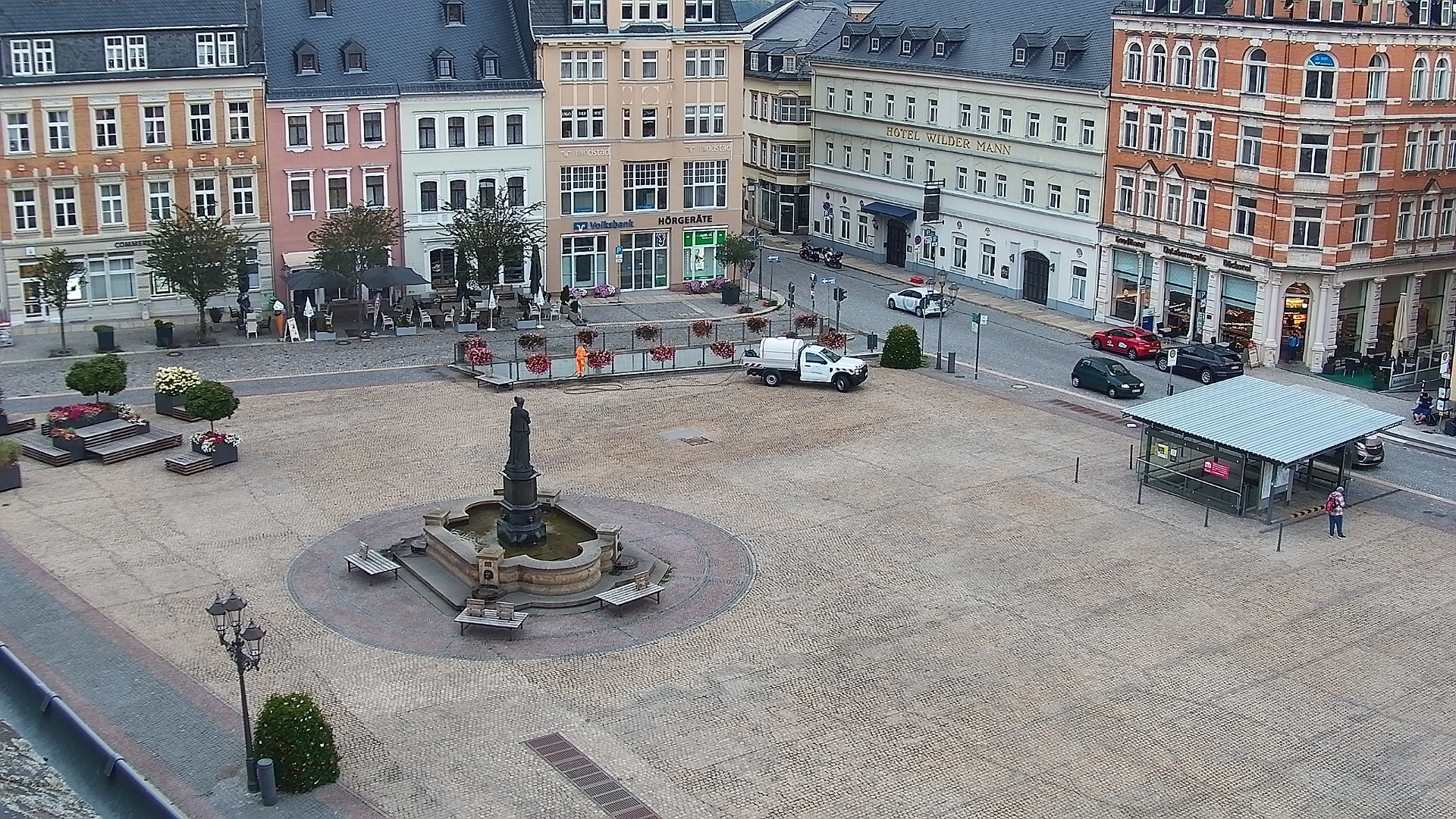 Archiv Foto Webcam Blick auf den Marktplatz Annaberg-Buchholz im Erzgebirge