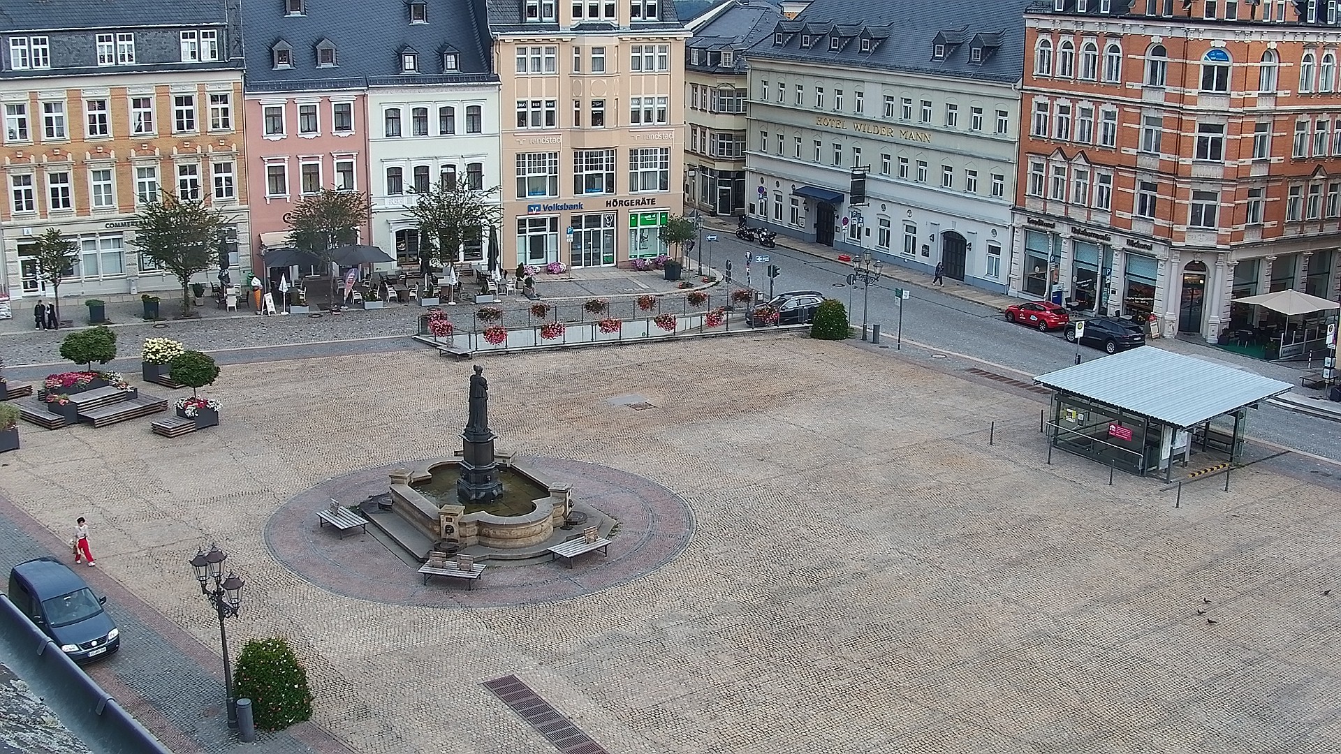 Archiv Foto Webcam Blick auf den Marktplatz Annaberg-Buchholz im Erzgebirge