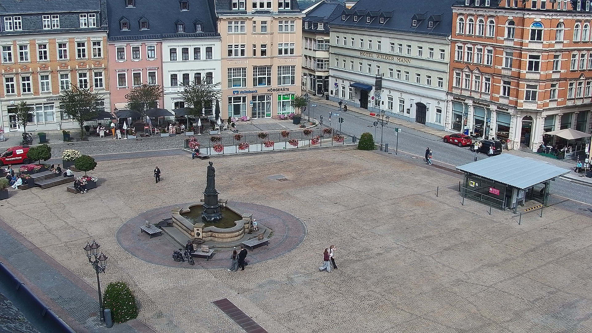Archiv Foto Webcam Blick auf den Marktplatz Annaberg-Buchholz im Erzgebirge