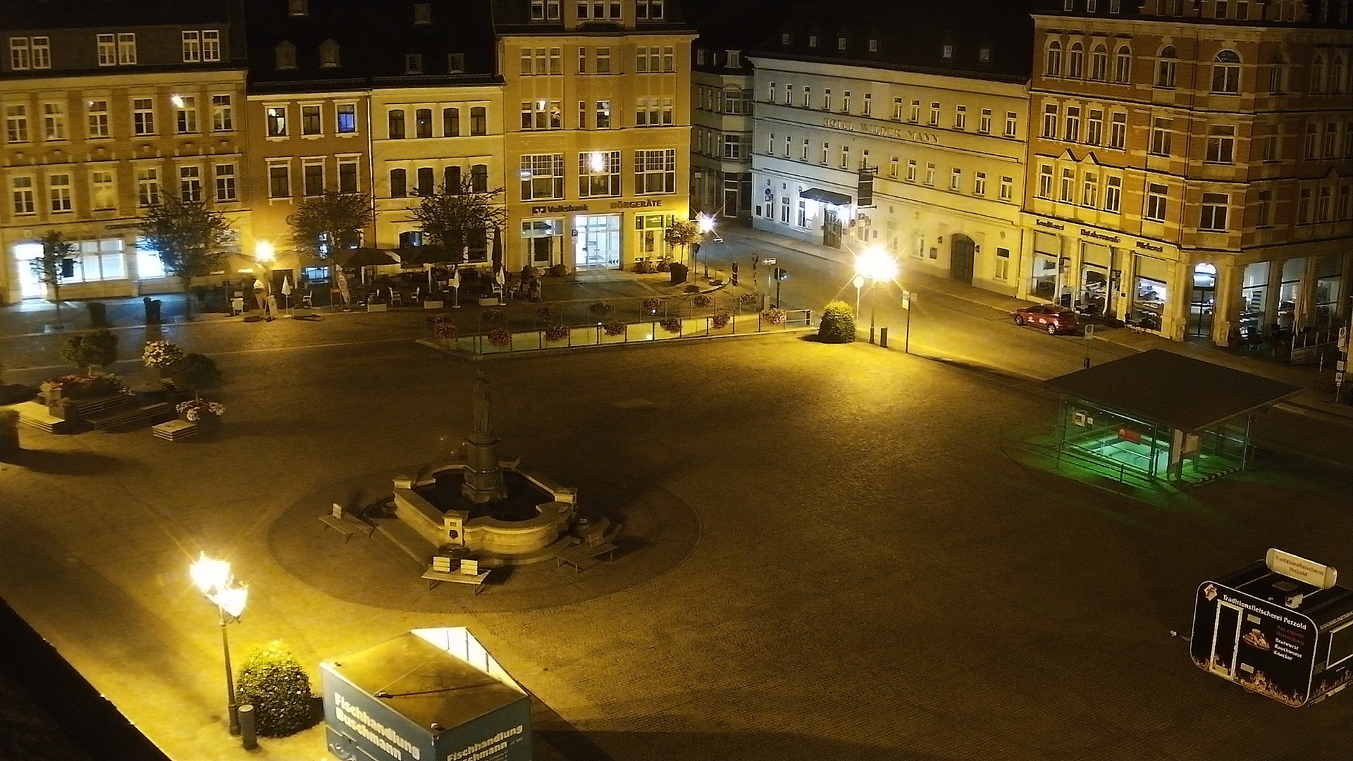 Archiv Foto Webcam Blick auf den Marktplatz Annaberg-Buchholz im Erzgebirge