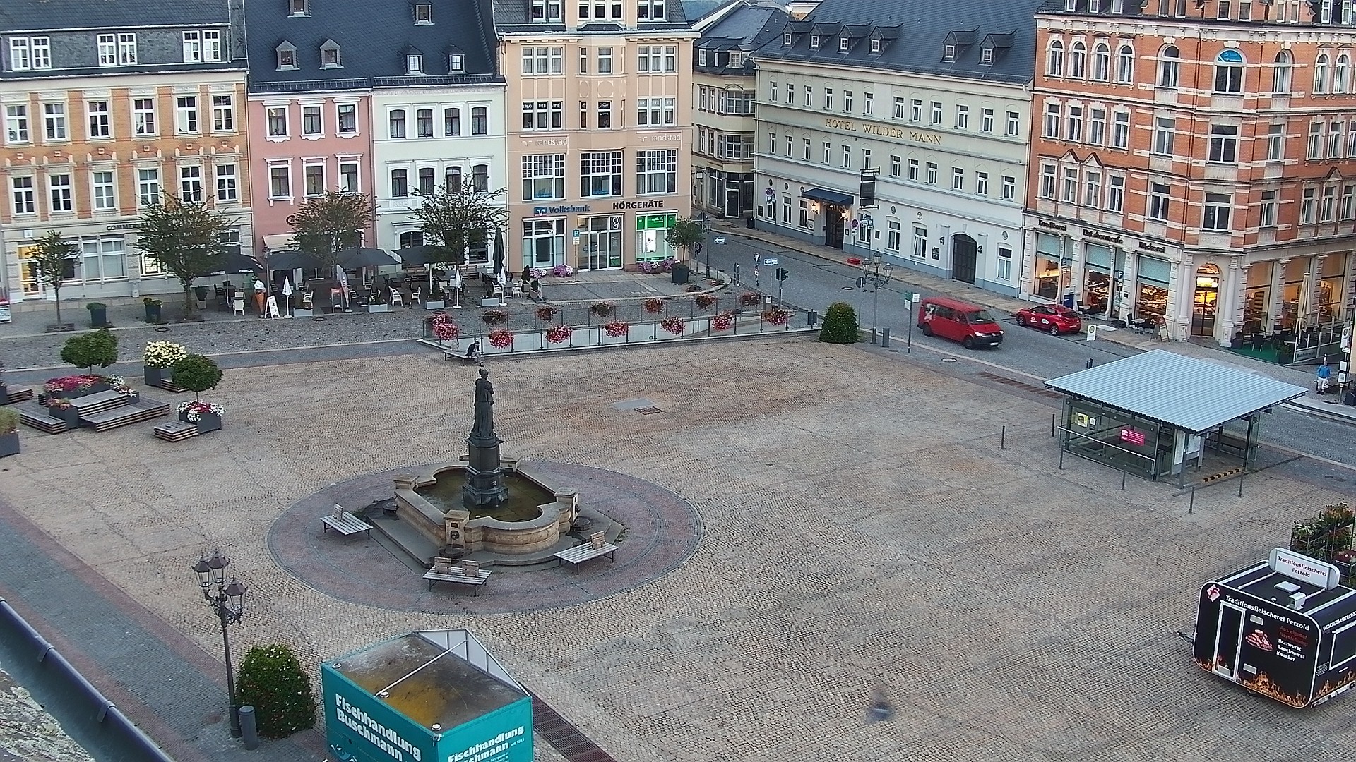 Archiv Foto Webcam Blick auf den Marktplatz Annaberg-Buchholz im Erzgebirge