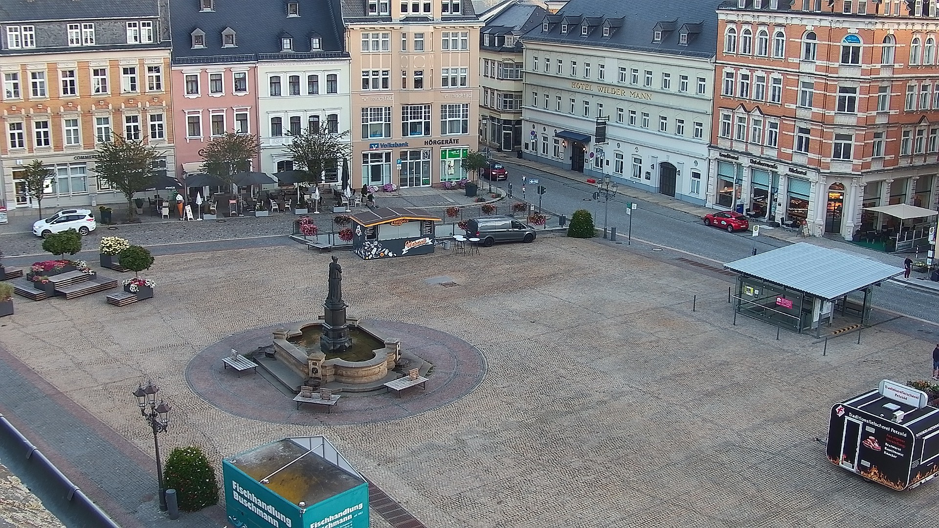 Archiv Foto Webcam Blick auf den Marktplatz Annaberg-Buchholz im Erzgebirge