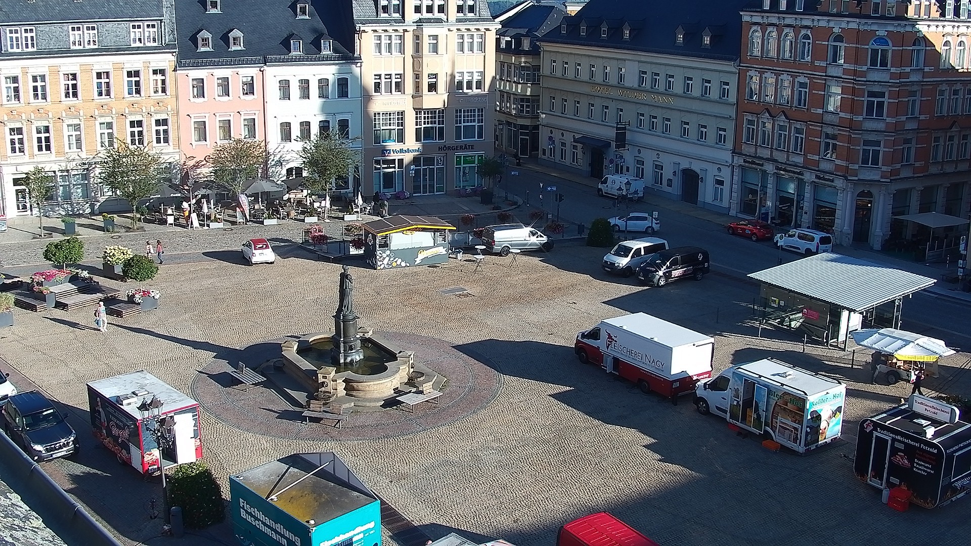 Archiv Foto Webcam Blick auf den Marktplatz Annaberg-Buchholz im Erzgebirge