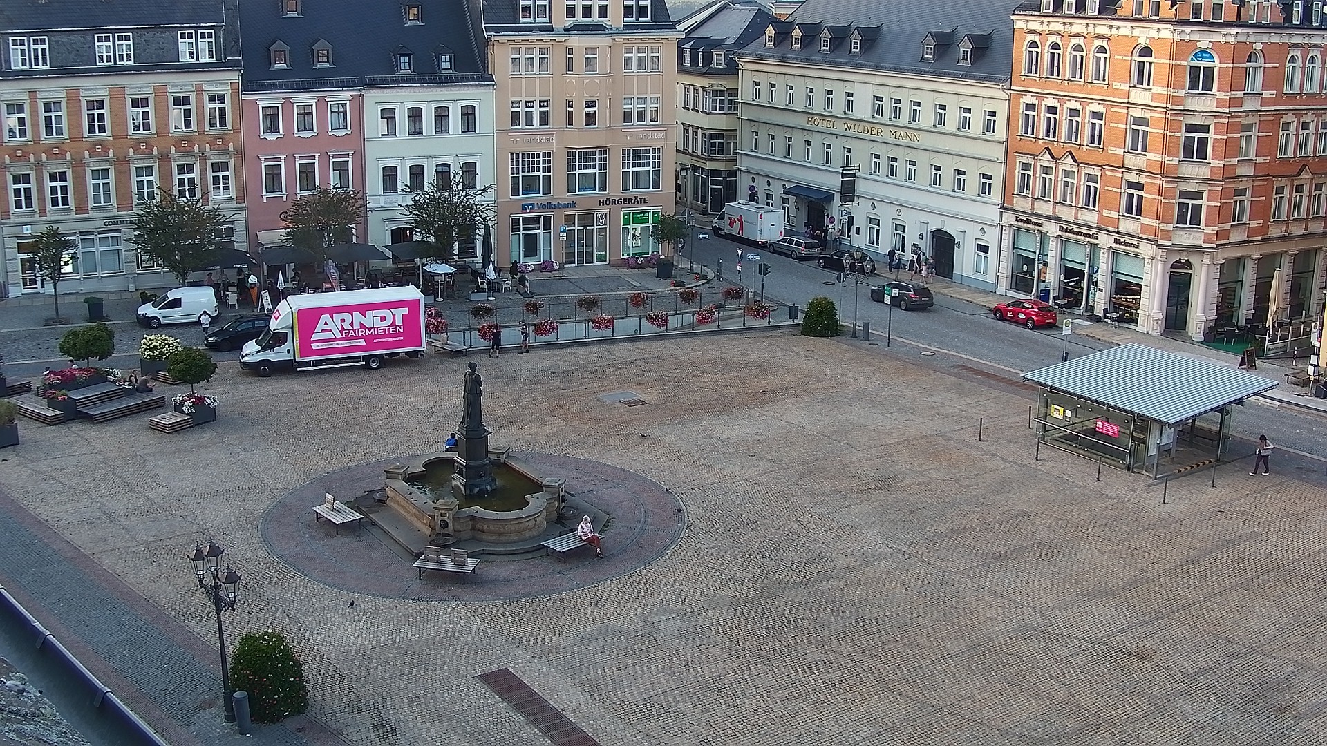 Archiv Foto Webcam Blick auf den Marktplatz Annaberg-Buchholz im Erzgebirge