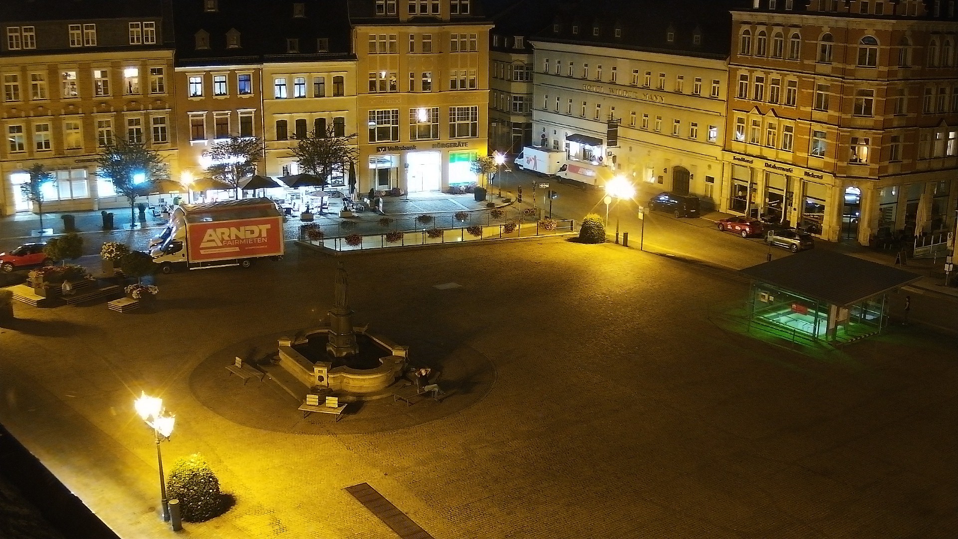 Archiv Foto Webcam Blick auf den Marktplatz Annaberg-Buchholz im Erzgebirge