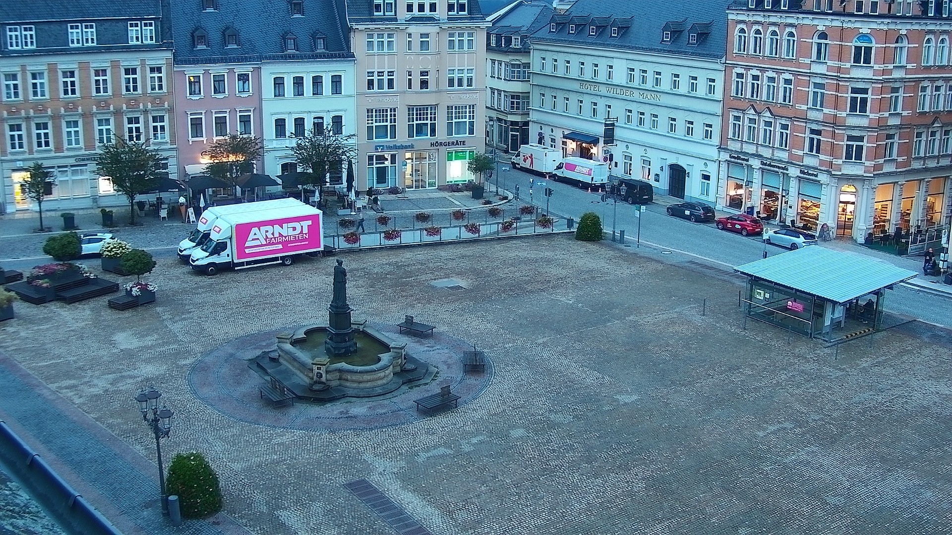 Archiv Foto Webcam Blick auf den Marktplatz Annaberg-Buchholz im Erzgebirge