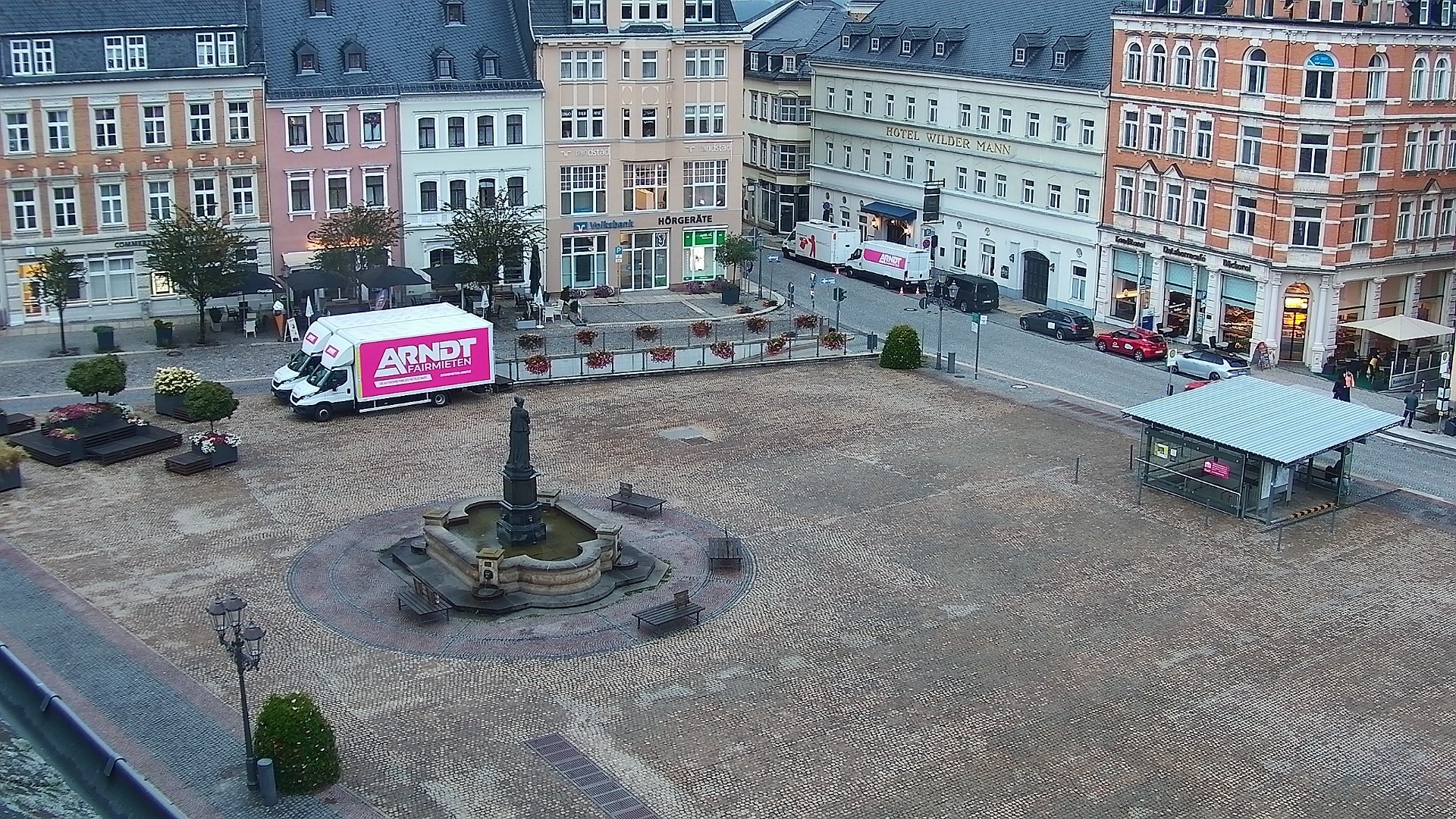 Archiv Foto Webcam Blick auf den Marktplatz Annaberg-Buchholz im Erzgebirge