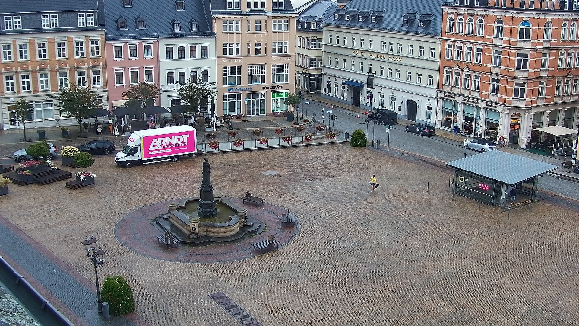 Archiv Foto Webcam Blick auf den Marktplatz Annaberg-Buchholz im Erzgebirge