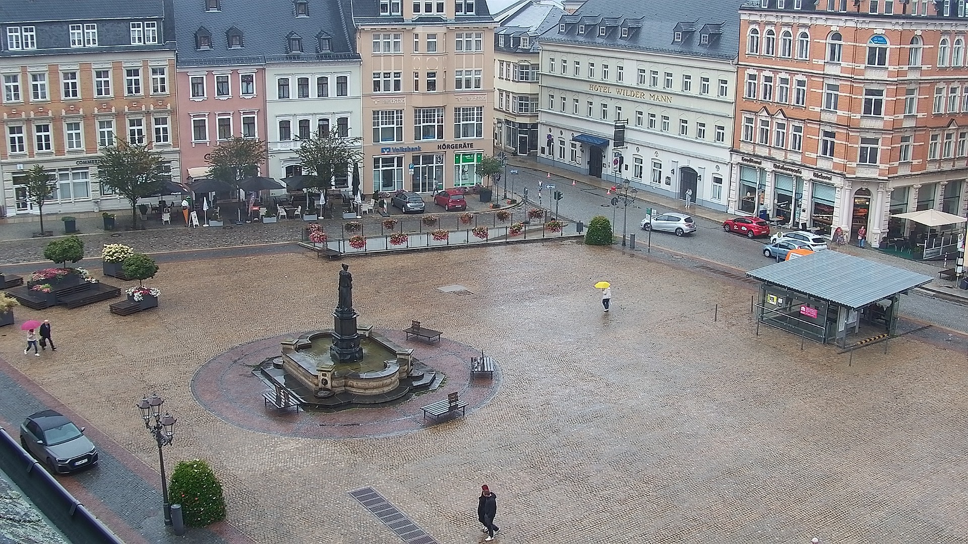 Archiv Foto Webcam Blick auf den Marktplatz Annaberg-Buchholz im Erzgebirge