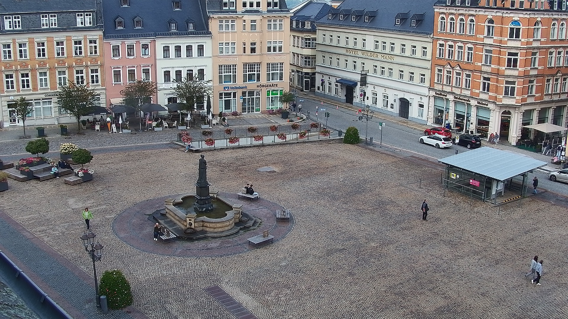 Archiv Foto Webcam Blick auf den Marktplatz Annaberg-Buchholz im Erzgebirge