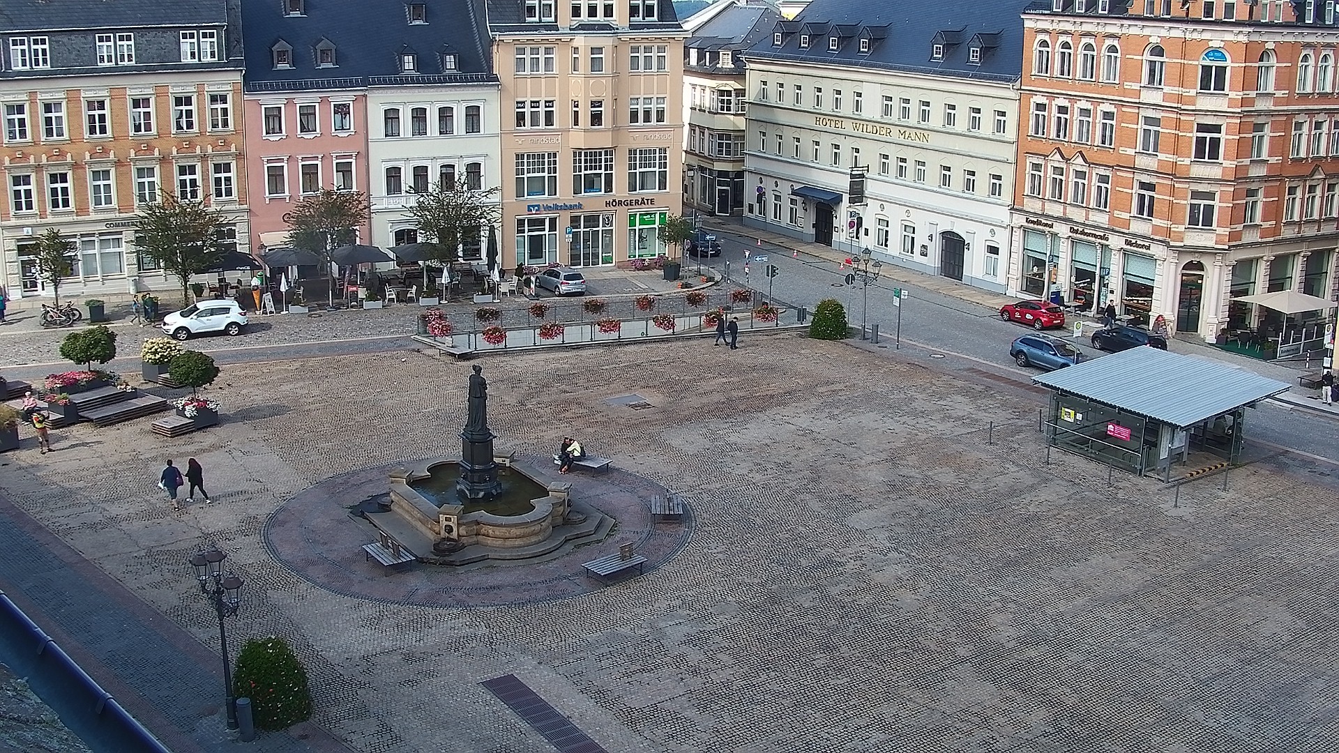 Archiv Foto Webcam Blick auf den Marktplatz Annaberg-Buchholz im Erzgebirge