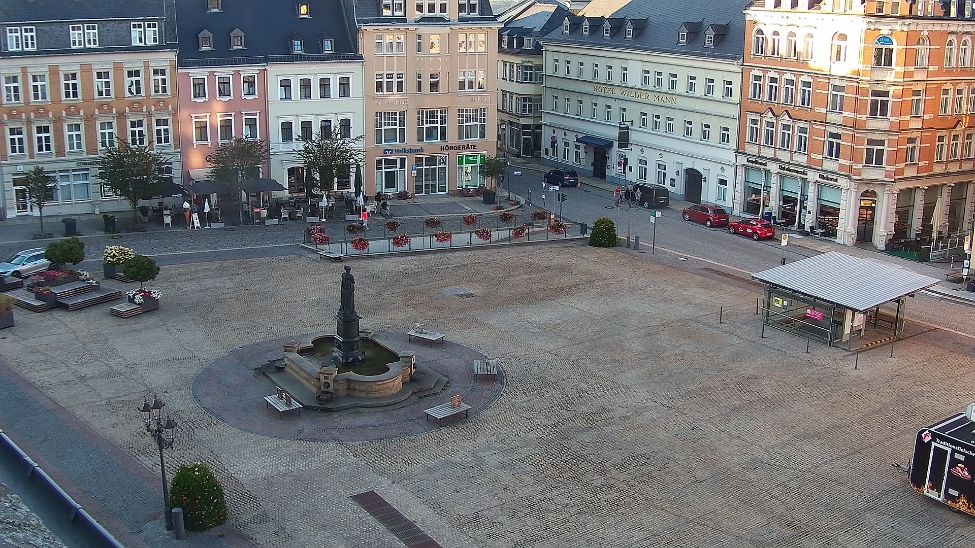 Archiv Foto Webcam Blick auf den Marktplatz Annaberg-Buchholz im Erzgebirge