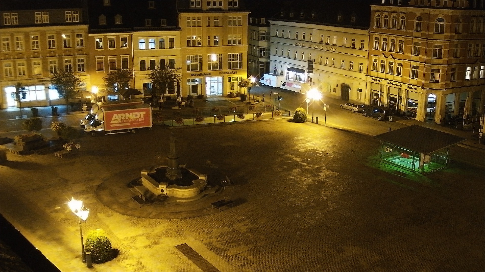 Archived image Webcam Market Square of Annaberg-Buchholz