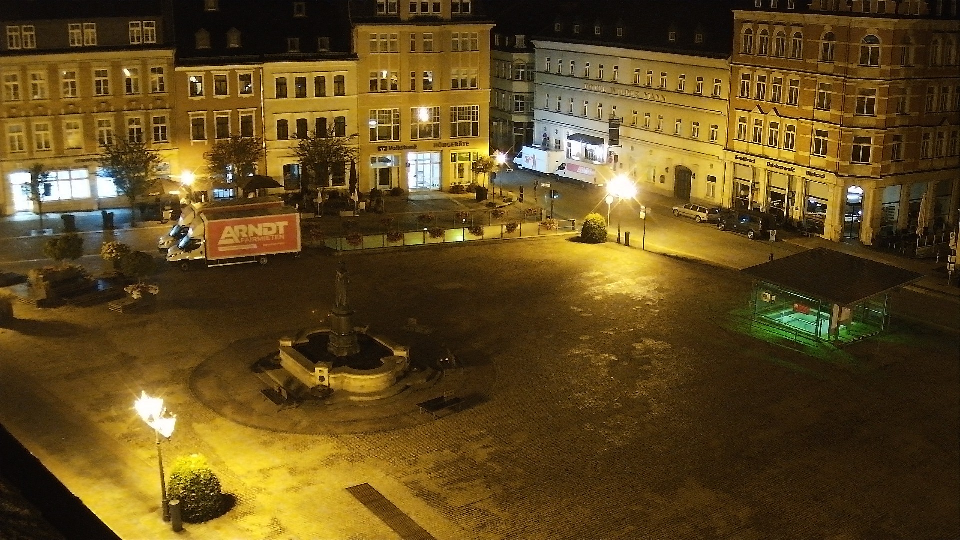 Archived image Webcam Market Square of Annaberg-Buchholz