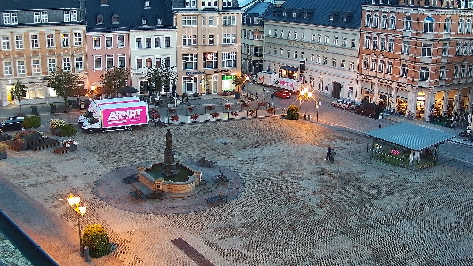 Archived image Webcam Market Square of Annaberg-Buchholz