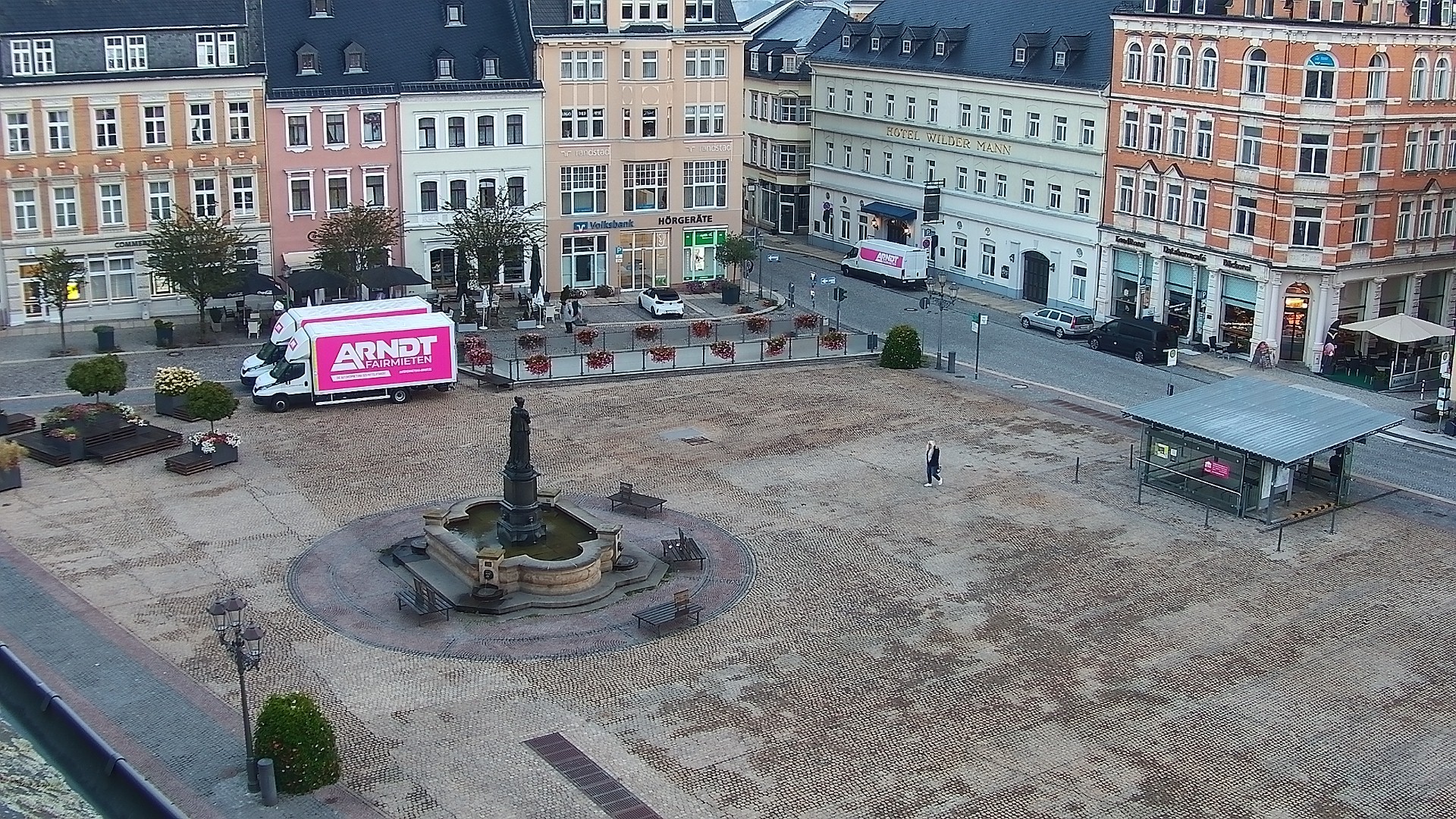 Archived image Webcam Market Square of Annaberg-Buchholz