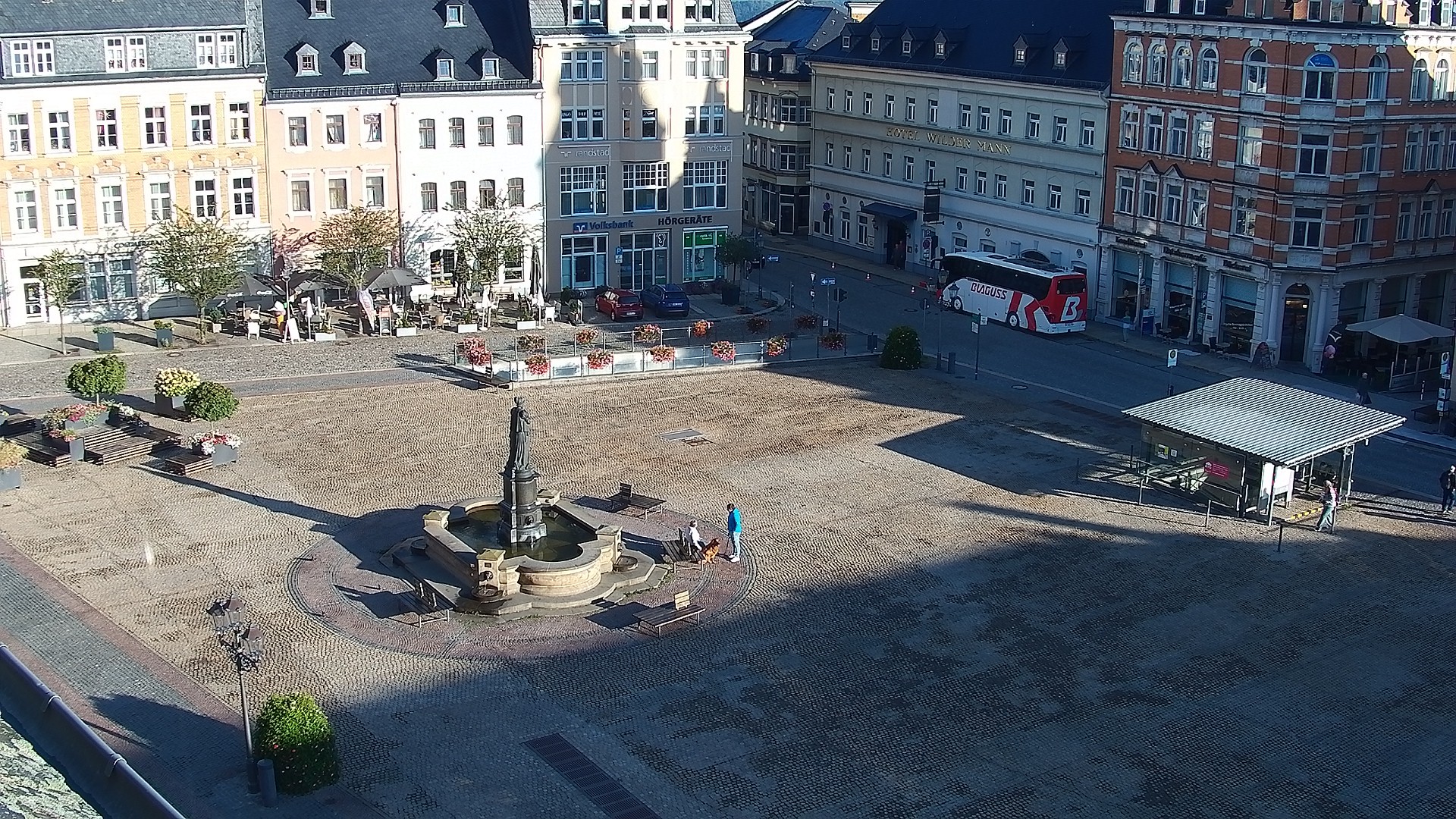 Archived image Webcam Market Square of Annaberg-Buchholz