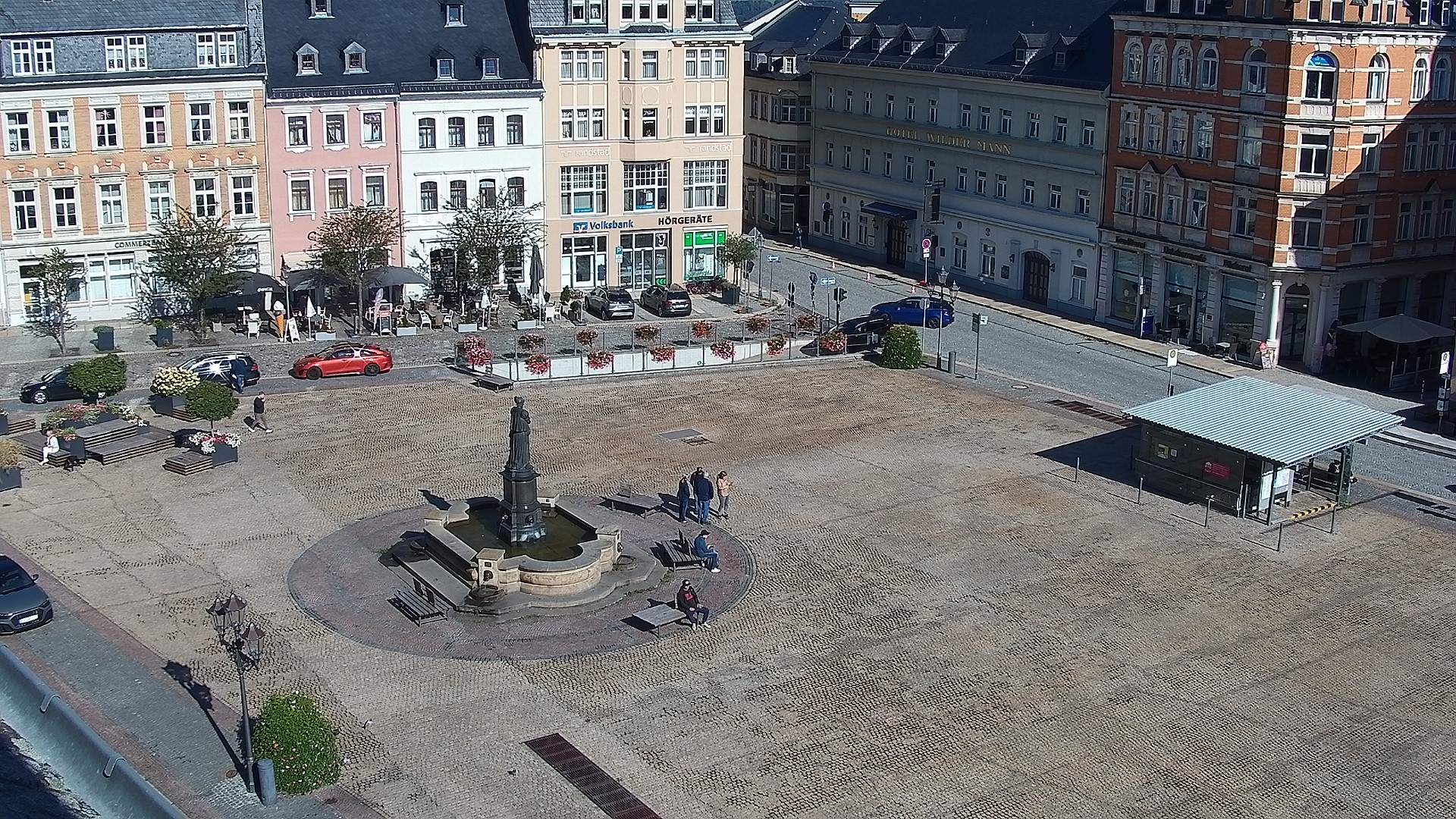 Archived image Webcam Market Square of Annaberg-Buchholz