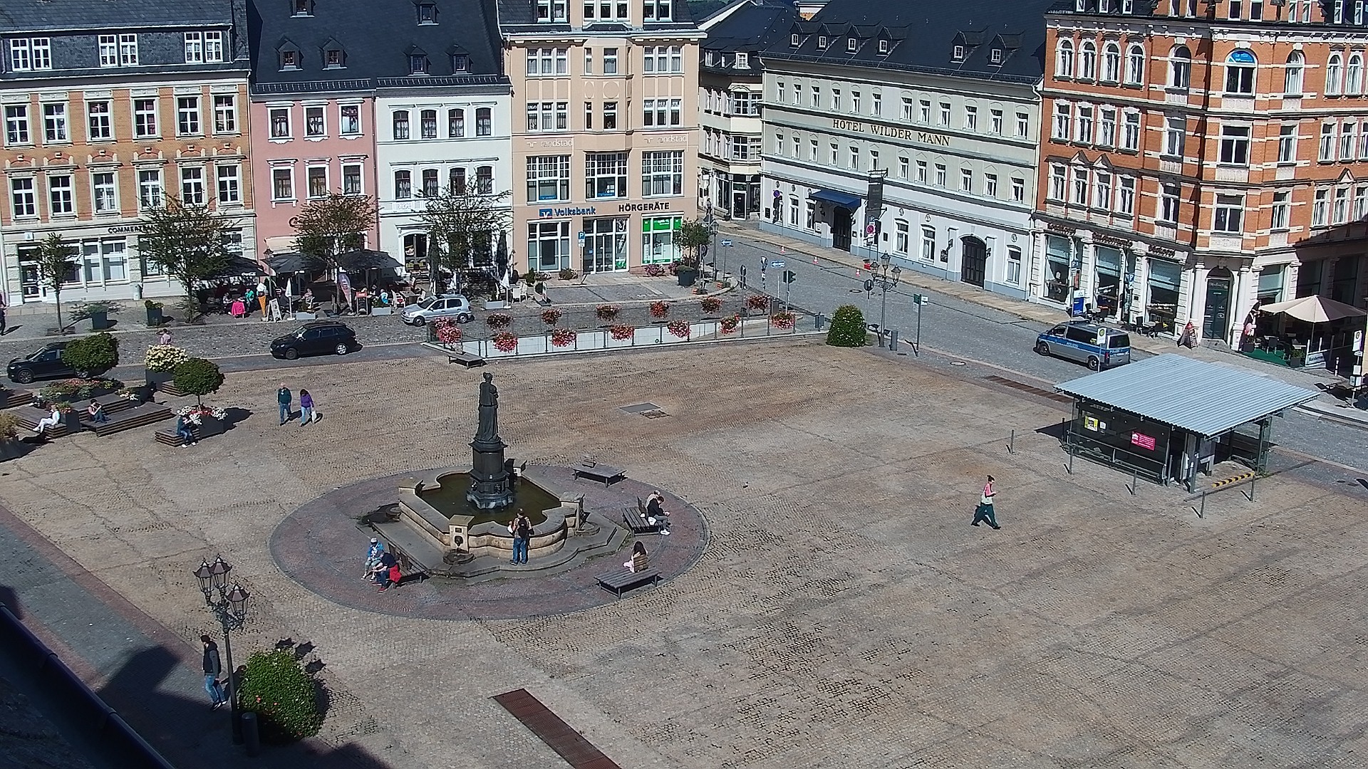 Archived image Webcam Market Square of Annaberg-Buchholz