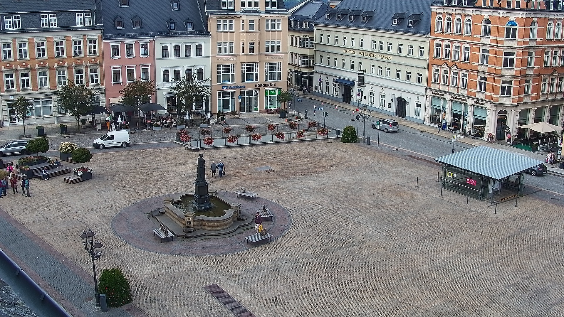 Archived image Webcam Market Square of Annaberg-Buchholz