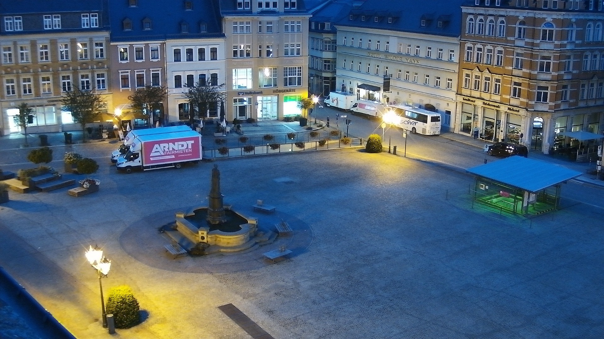 Archiv Foto Webcam Blick auf den Marktplatz Annaberg-Buchholz im Erzgebirge