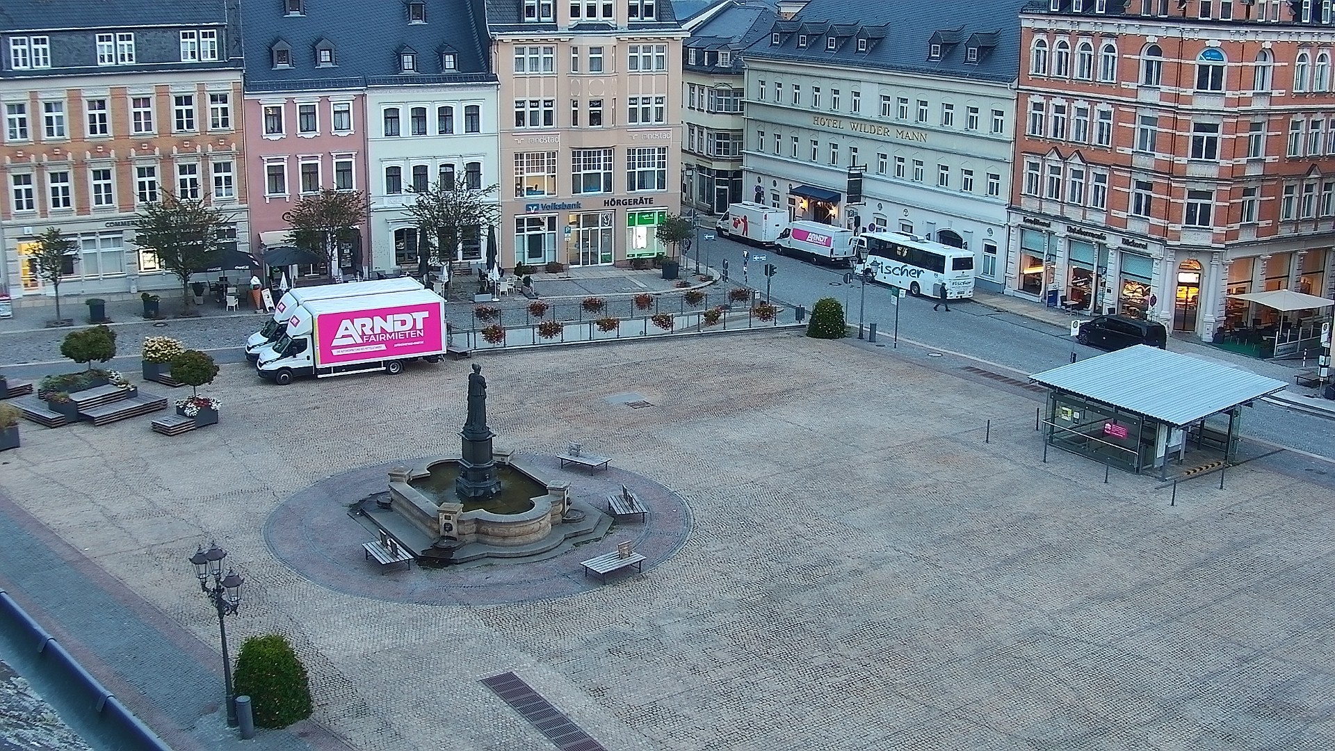 Archiv Foto Webcam Blick auf den Marktplatz Annaberg-Buchholz im Erzgebirge