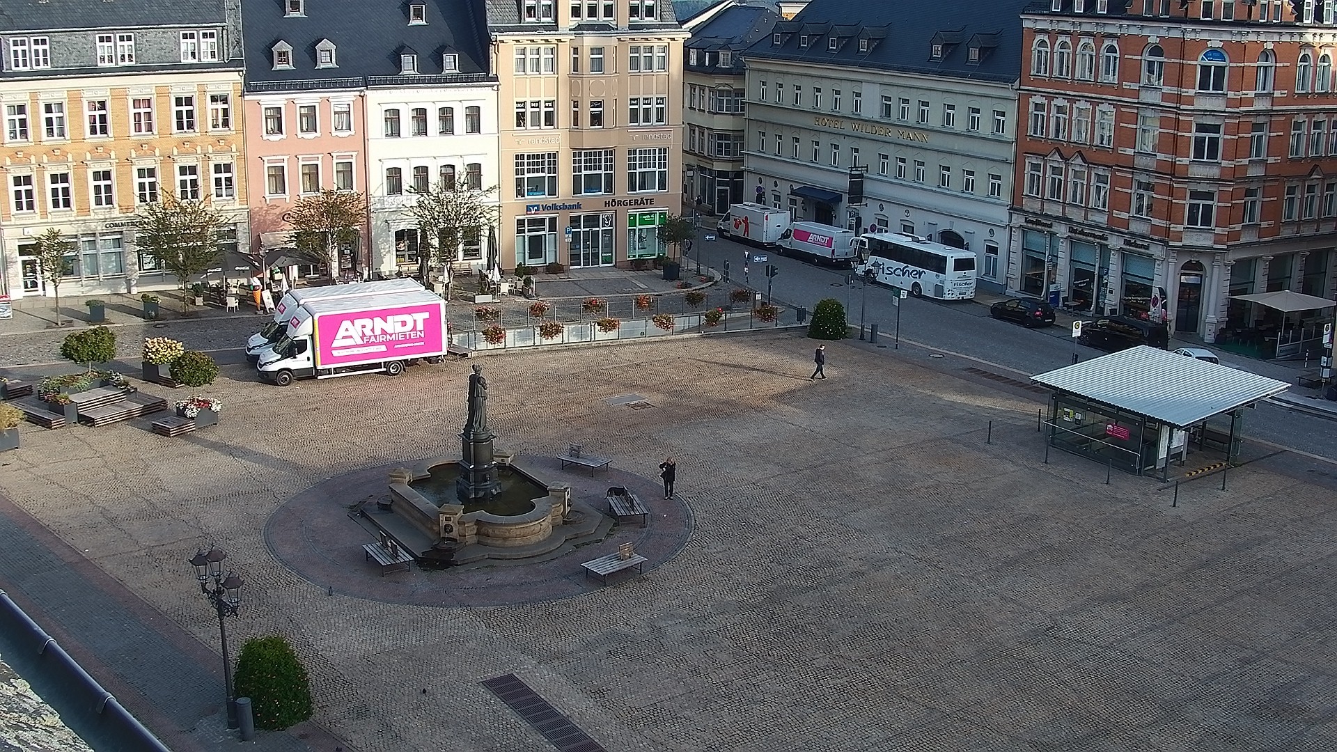 Archiv Foto Webcam Blick auf den Marktplatz Annaberg-Buchholz im Erzgebirge