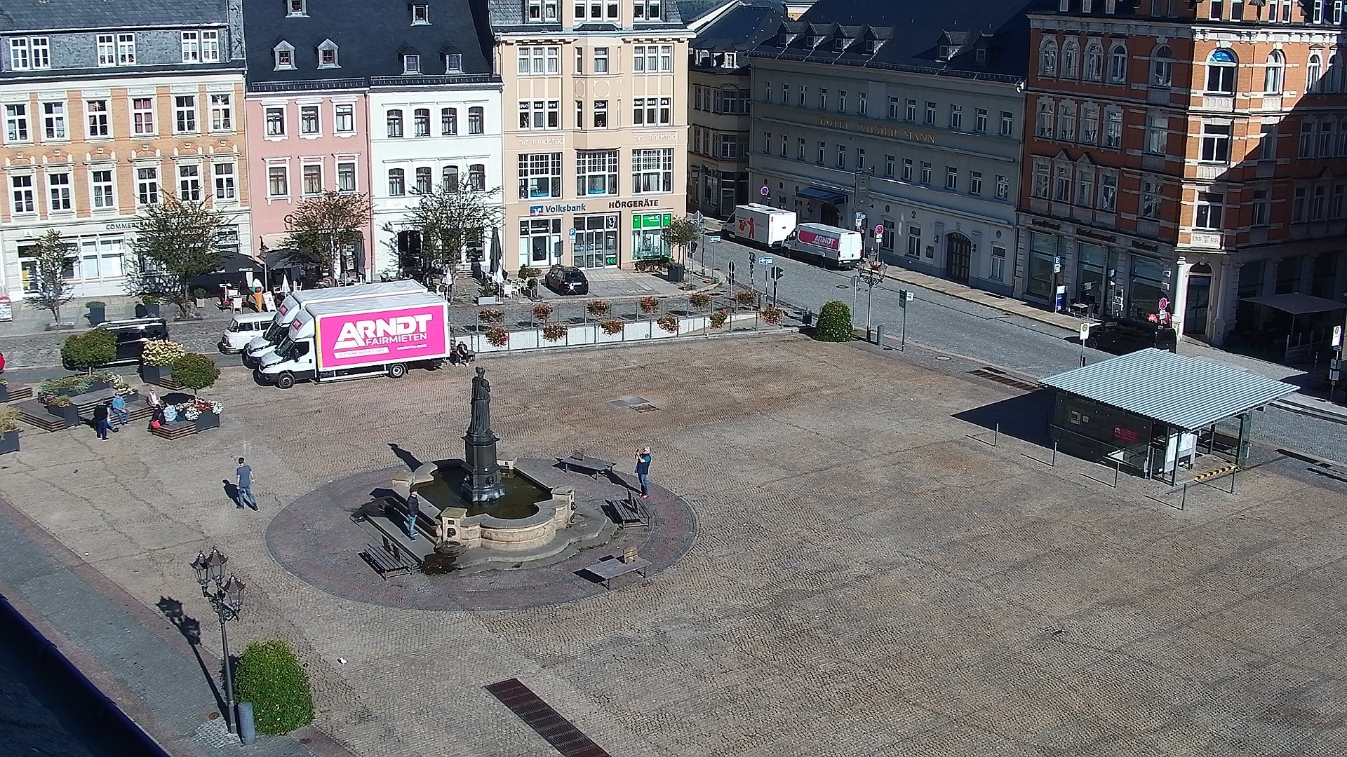 Archiv Foto Webcam Blick auf den Marktplatz Annaberg-Buchholz im Erzgebirge