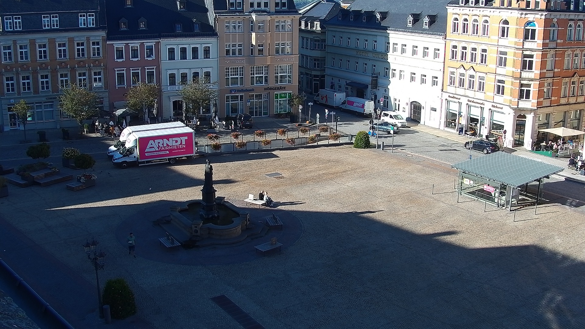 Archiv Foto Webcam Blick auf den Marktplatz Annaberg-Buchholz im Erzgebirge