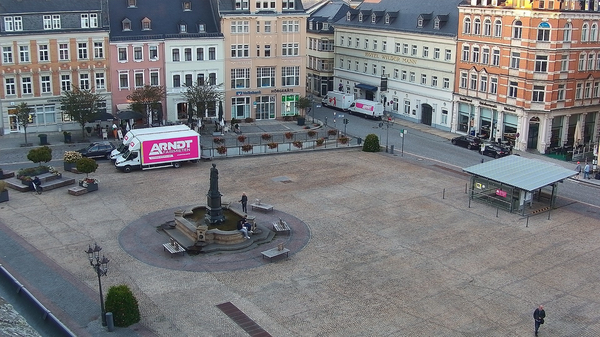 Archiv Foto Webcam Blick auf den Marktplatz Annaberg-Buchholz im Erzgebirge