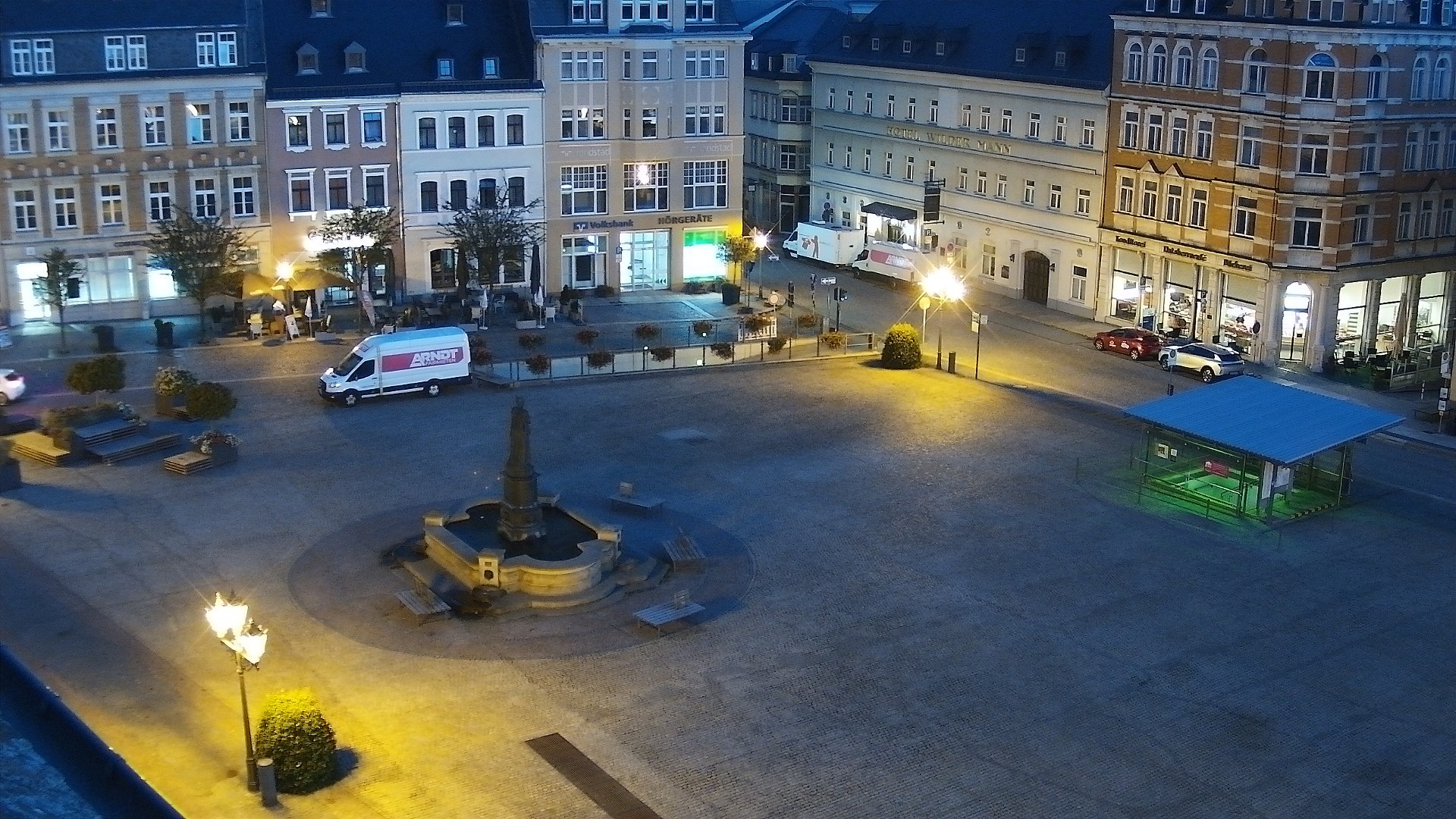 Archiv Foto Webcam Blick auf den Marktplatz Annaberg-Buchholz im Erzgebirge