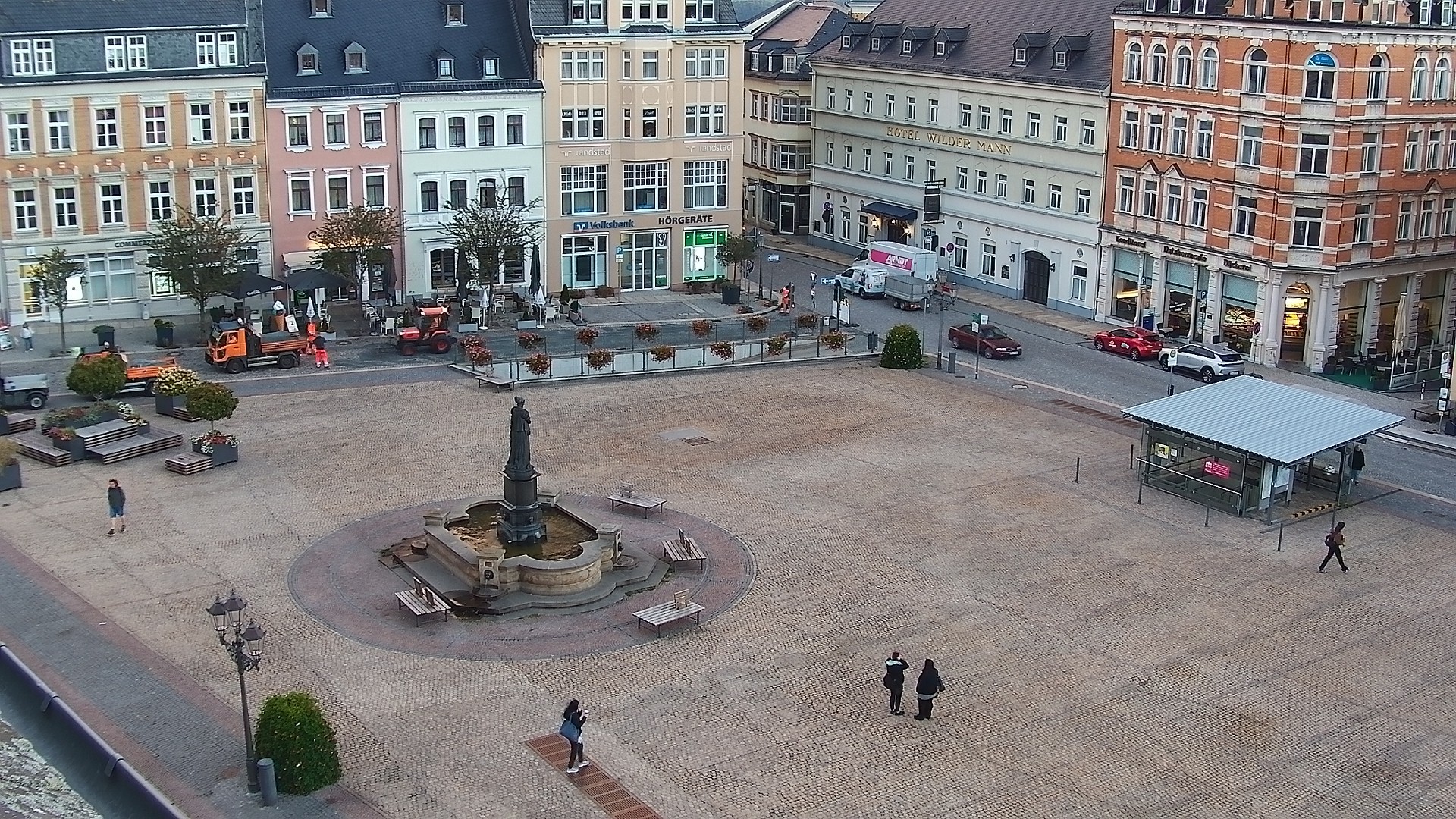 Archiv Foto Webcam Blick auf den Marktplatz Annaberg-Buchholz im Erzgebirge