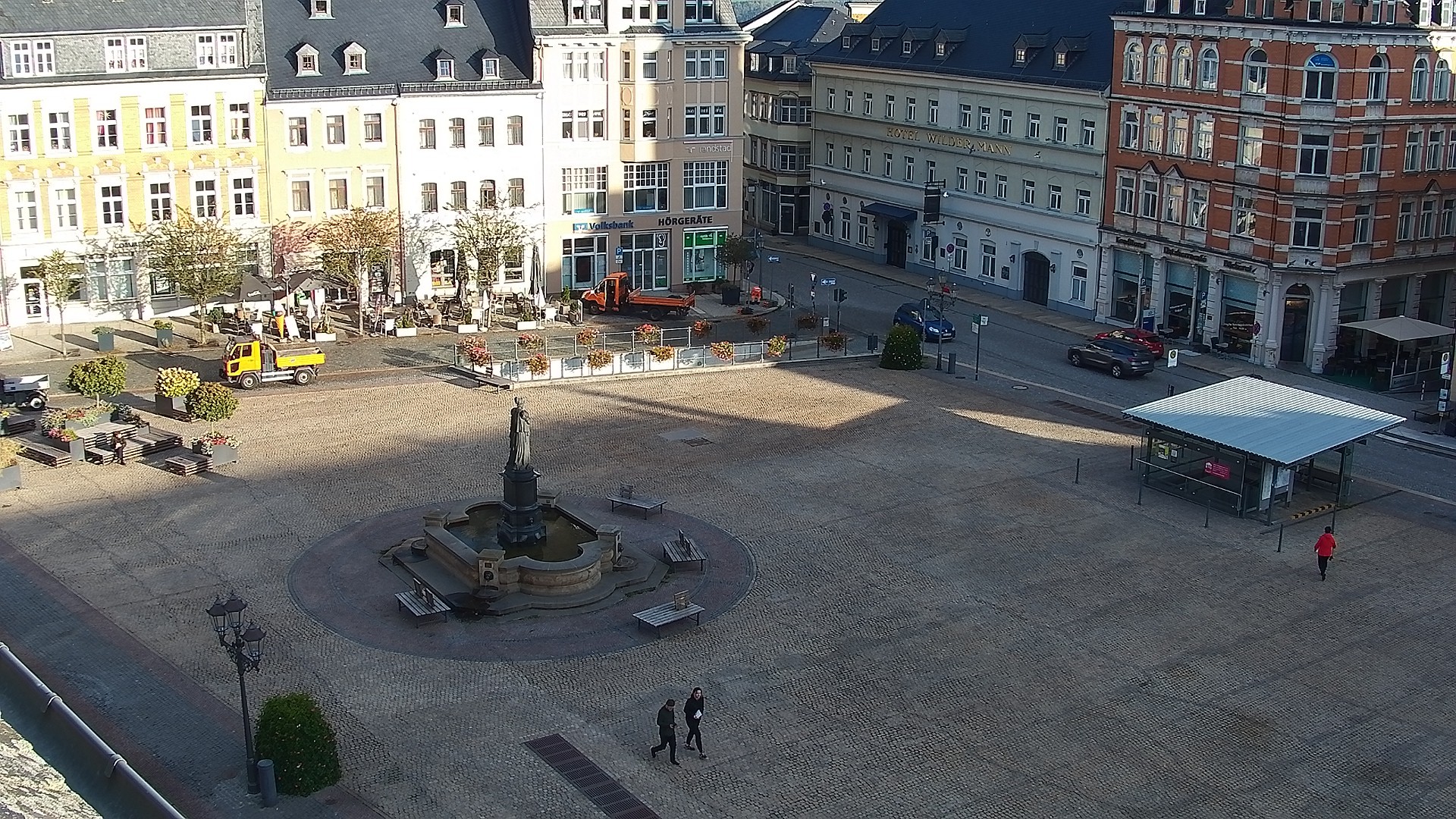 Archiv Foto Webcam Blick auf den Marktplatz Annaberg-Buchholz im Erzgebirge