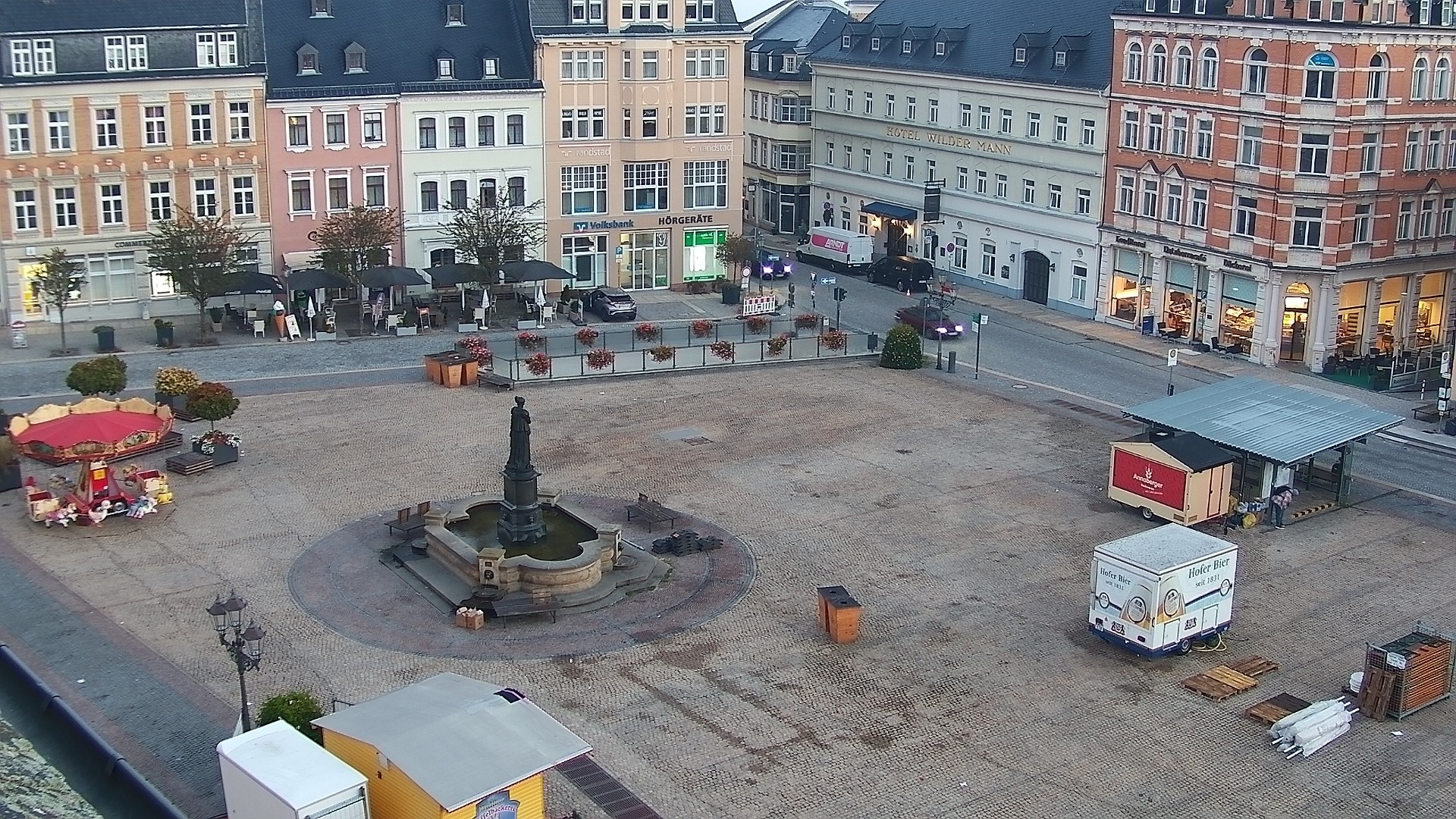 Archiv Foto Webcam Blick auf den Marktplatz Annaberg-Buchholz im Erzgebirge