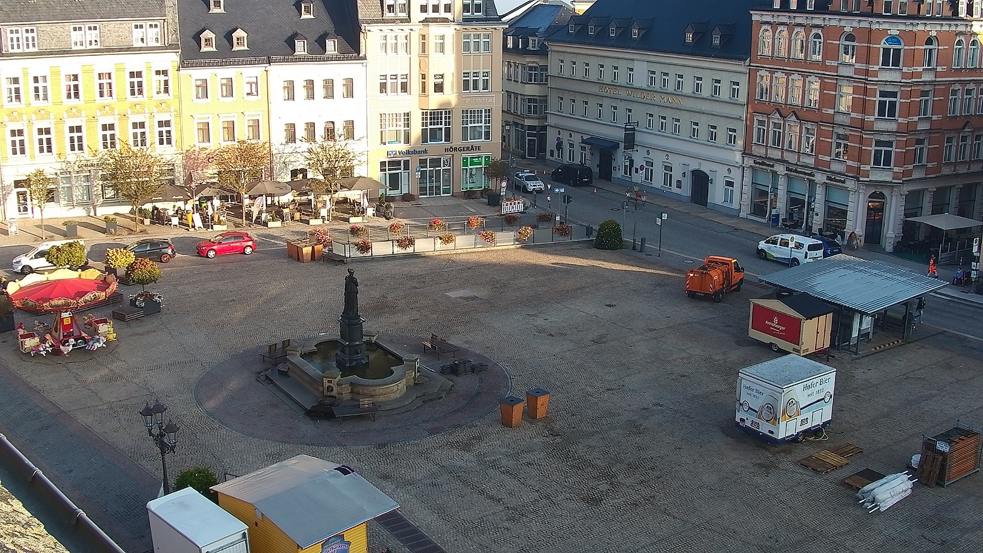 Archiv Foto Webcam Blick auf den Marktplatz Annaberg-Buchholz im Erzgebirge