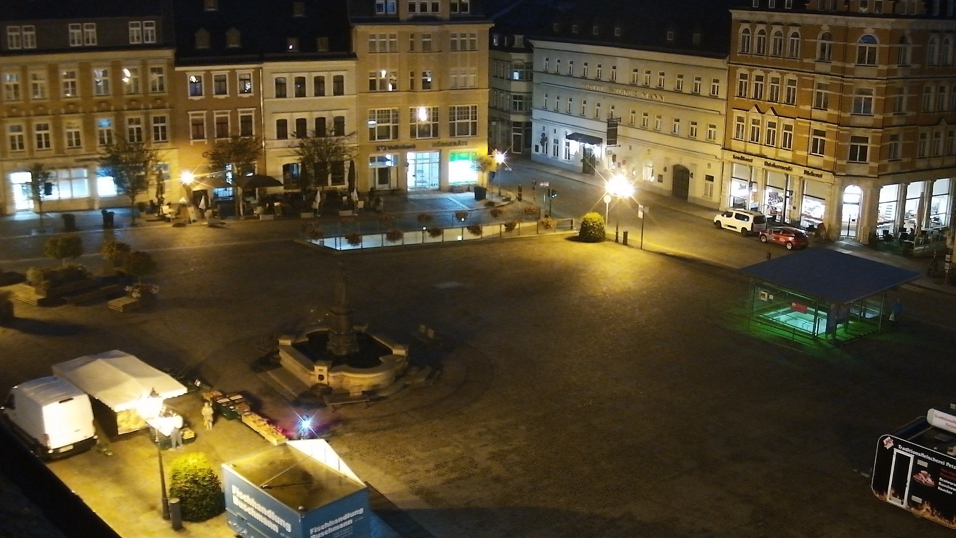 Archiv Foto Webcam Blick auf den Marktplatz Annaberg-Buchholz im Erzgebirge