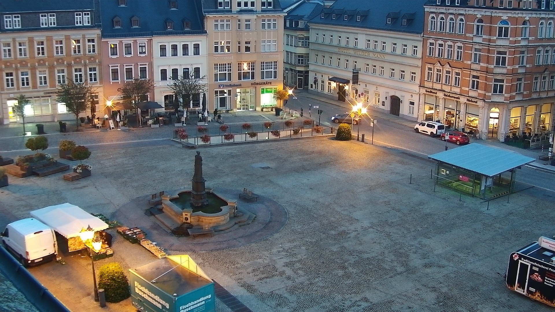 Archiv Foto Webcam Blick auf den Marktplatz Annaberg-Buchholz im Erzgebirge