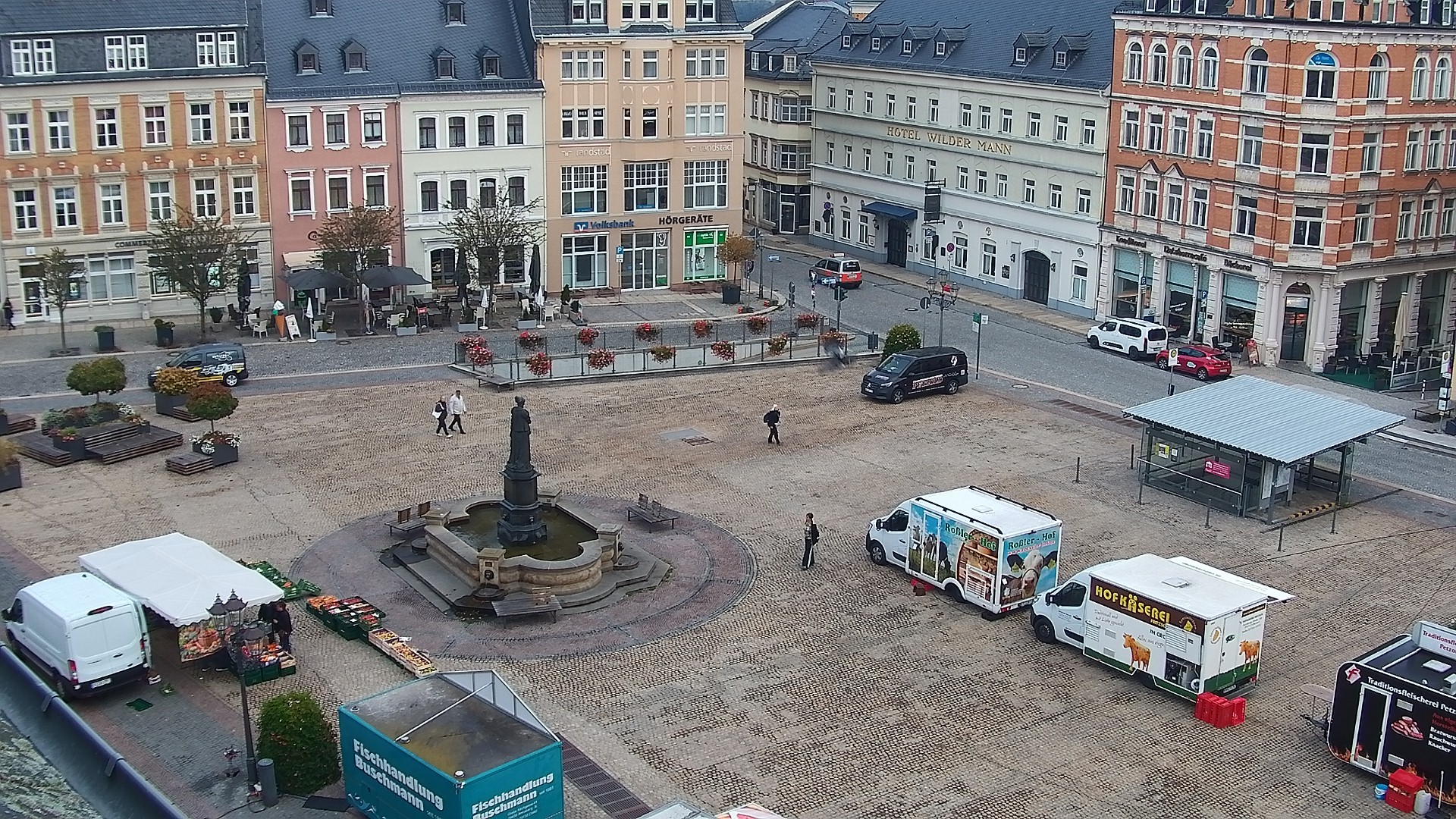Archiv Foto Webcam Blick auf den Marktplatz Annaberg-Buchholz im Erzgebirge