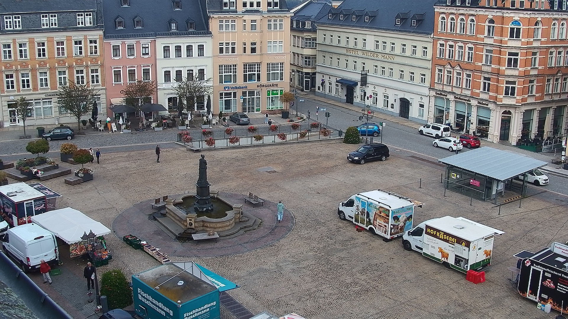 Archiv Foto Webcam Blick auf den Marktplatz Annaberg-Buchholz im Erzgebirge