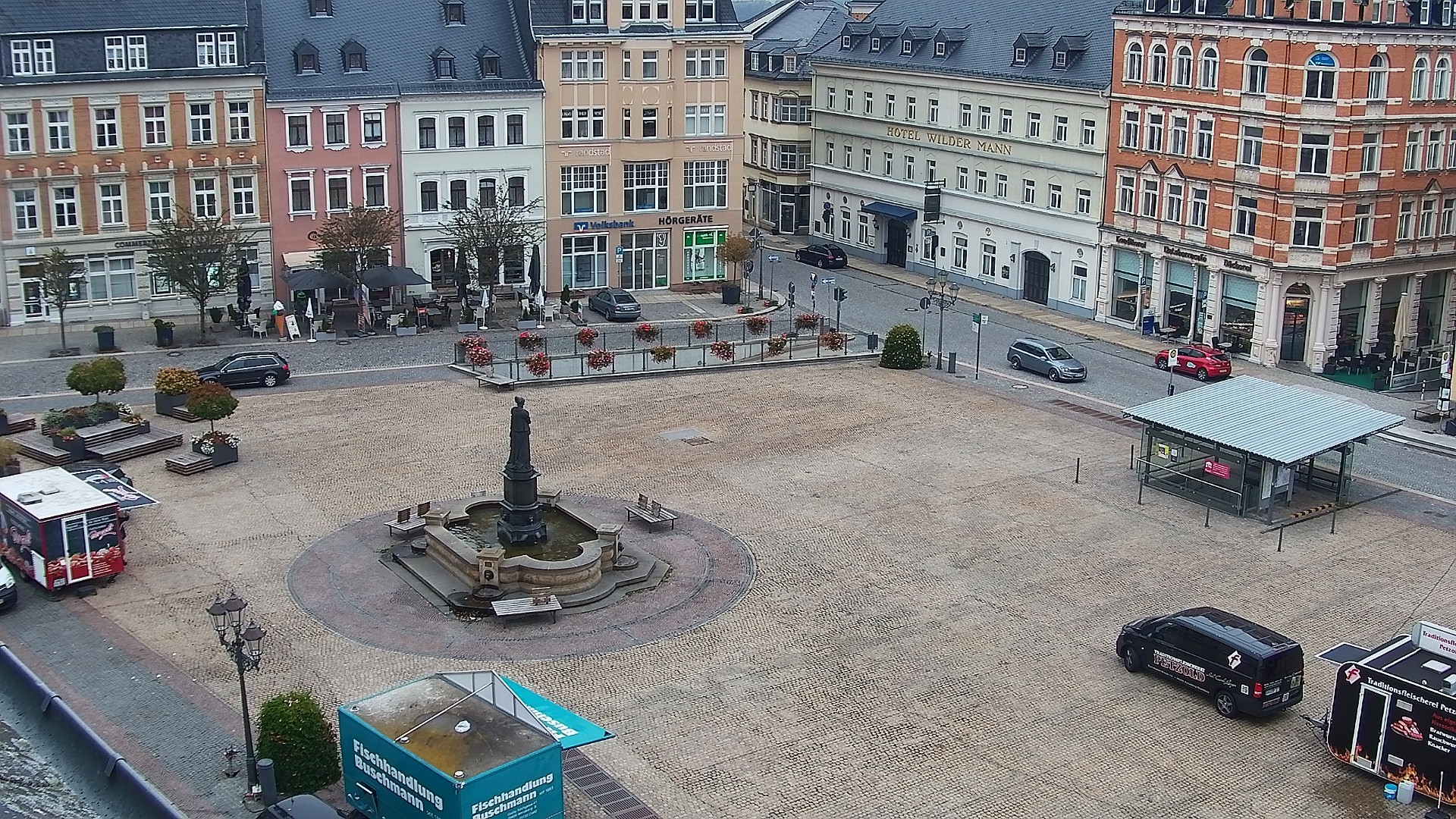Archiv Foto Webcam Blick auf den Marktplatz Annaberg-Buchholz im Erzgebirge
