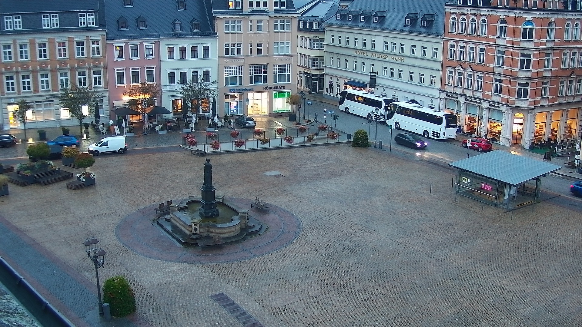 Archiv Foto Webcam Blick auf den Marktplatz Annaberg-Buchholz im Erzgebirge